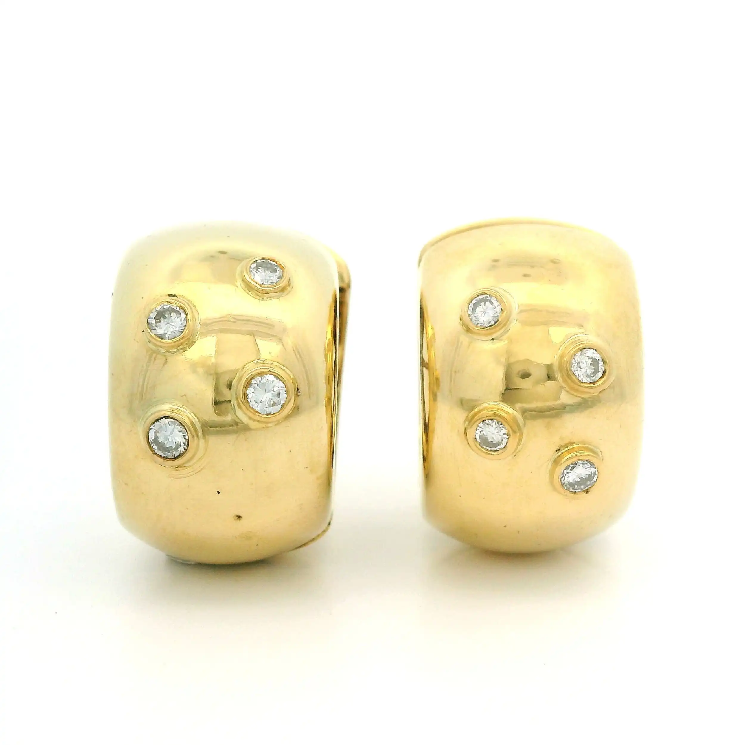 Ohrclips Gelbgold mit Brillanten Ohrclips Gelbgold mit Brillanten