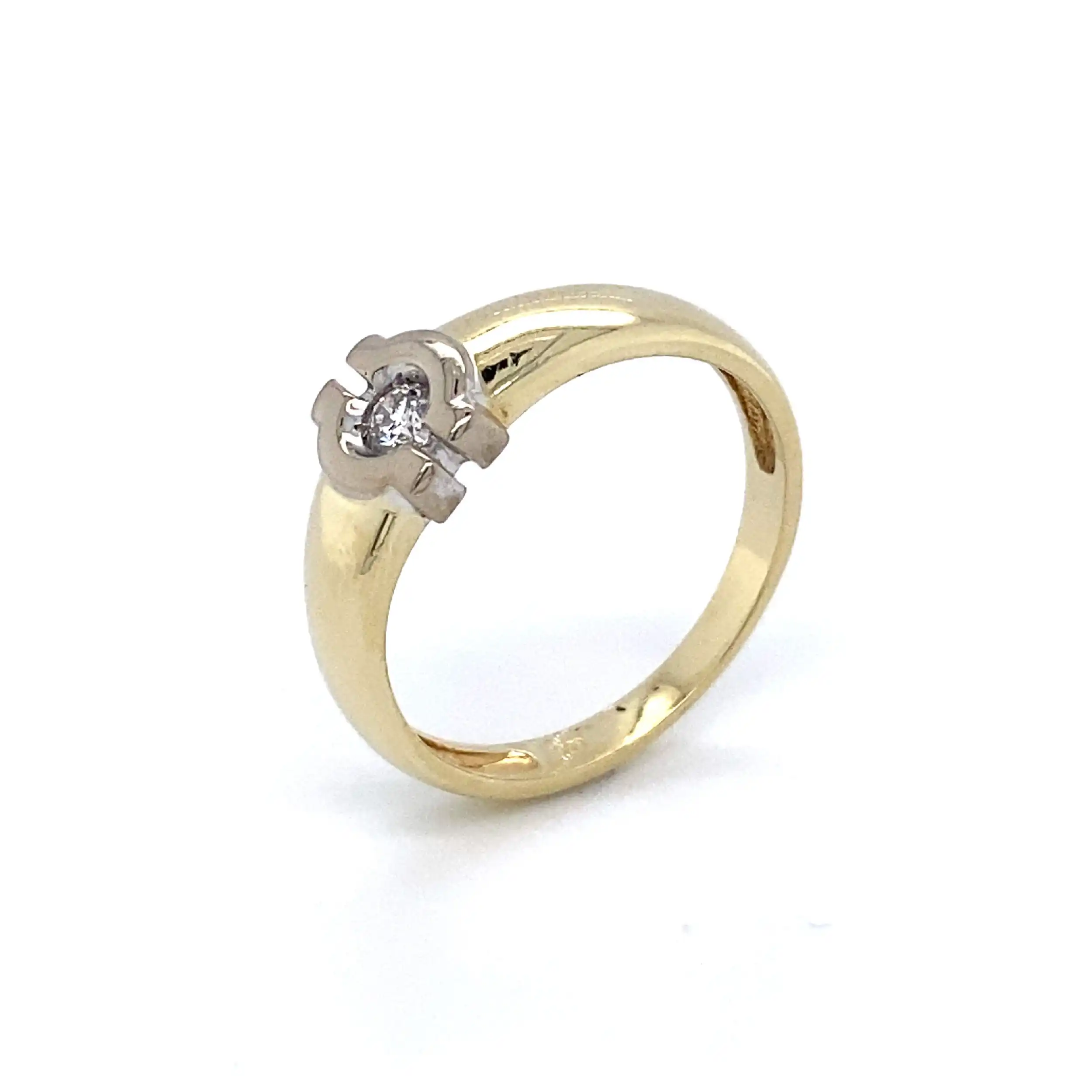 Ring Gelbgold mit Brillant Ring Gelbgold mit Brillant