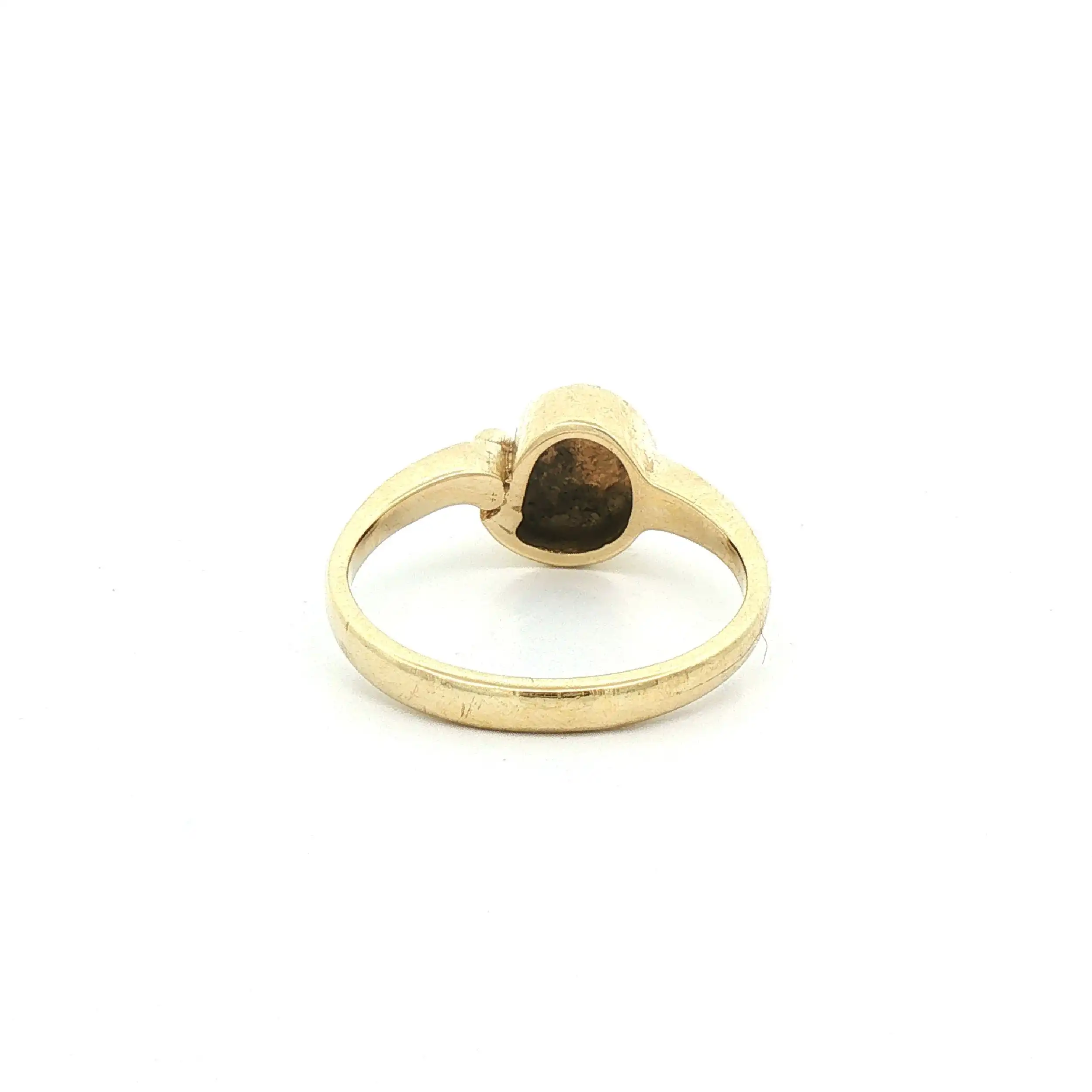 Ring Gelbgold Schneckenmuster mit Brillant Ring Gelbgold Schneckenmuster mit Brillant