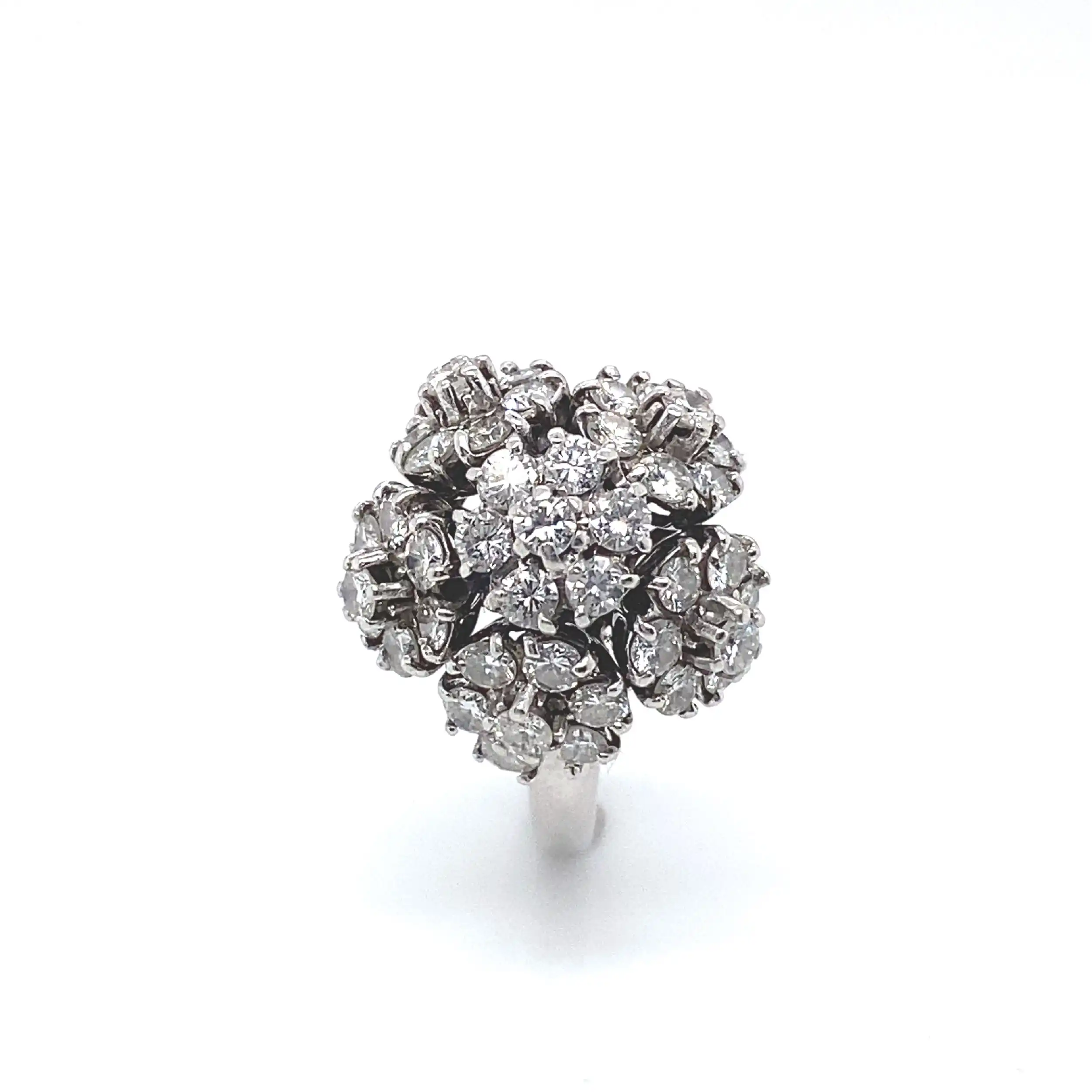 Ring Weißgold mit beweglichen Brillanten Ring Weißgold mit beweglichen Brillanten