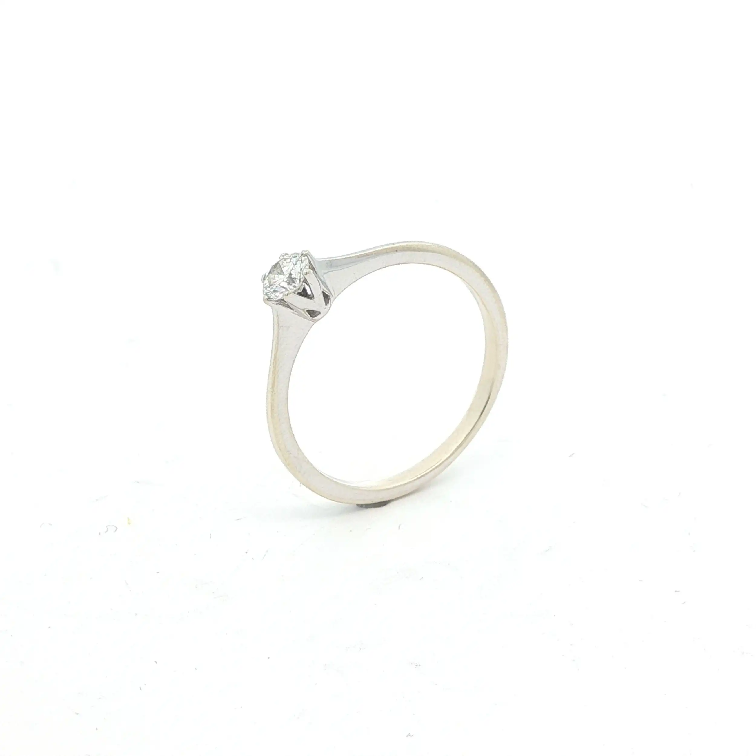 Ring Weißgold mit Brillant Solitär Ring Weißgold mit Brillant Solitär