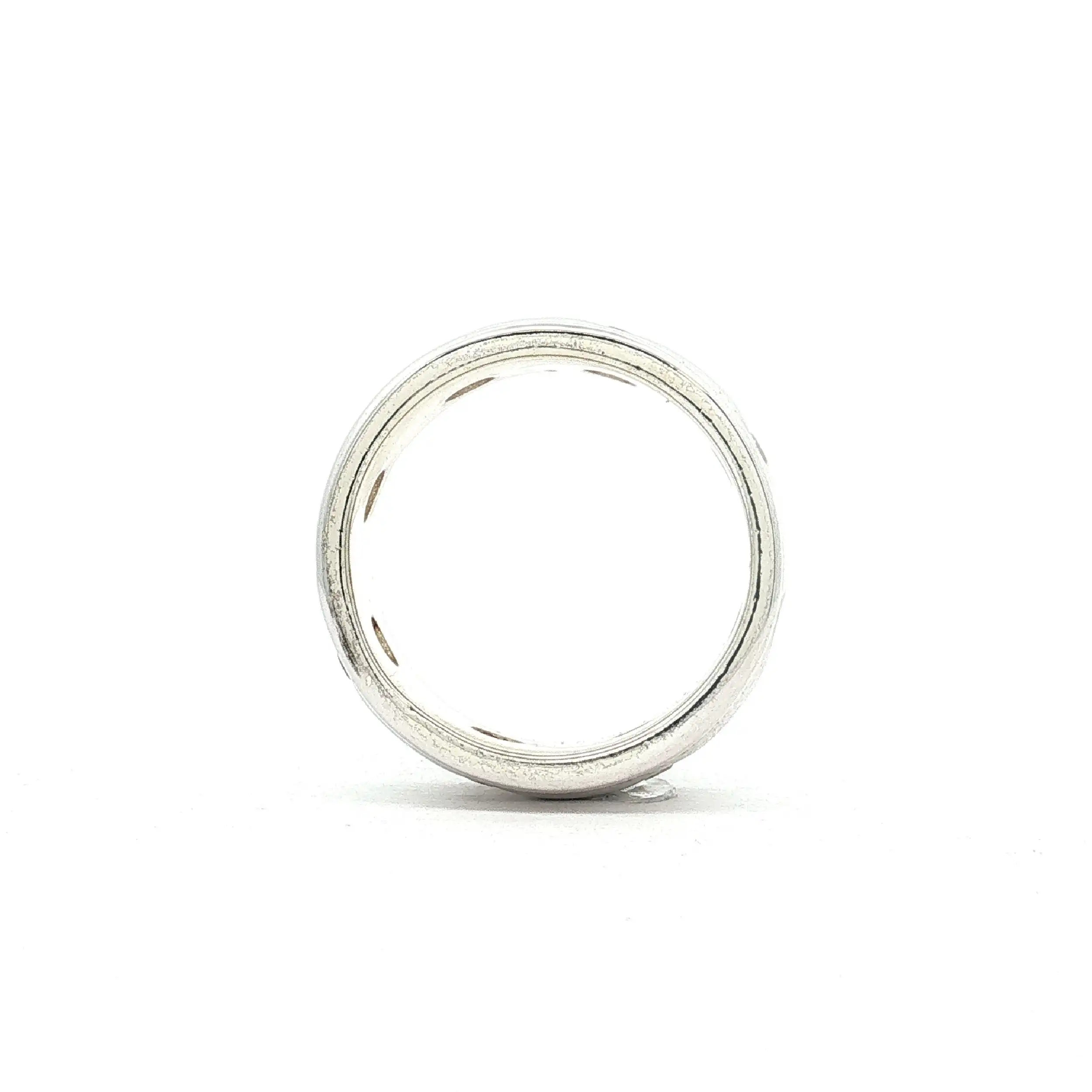 Ring Silber mit Zirkonia - Innenteil vergoldet