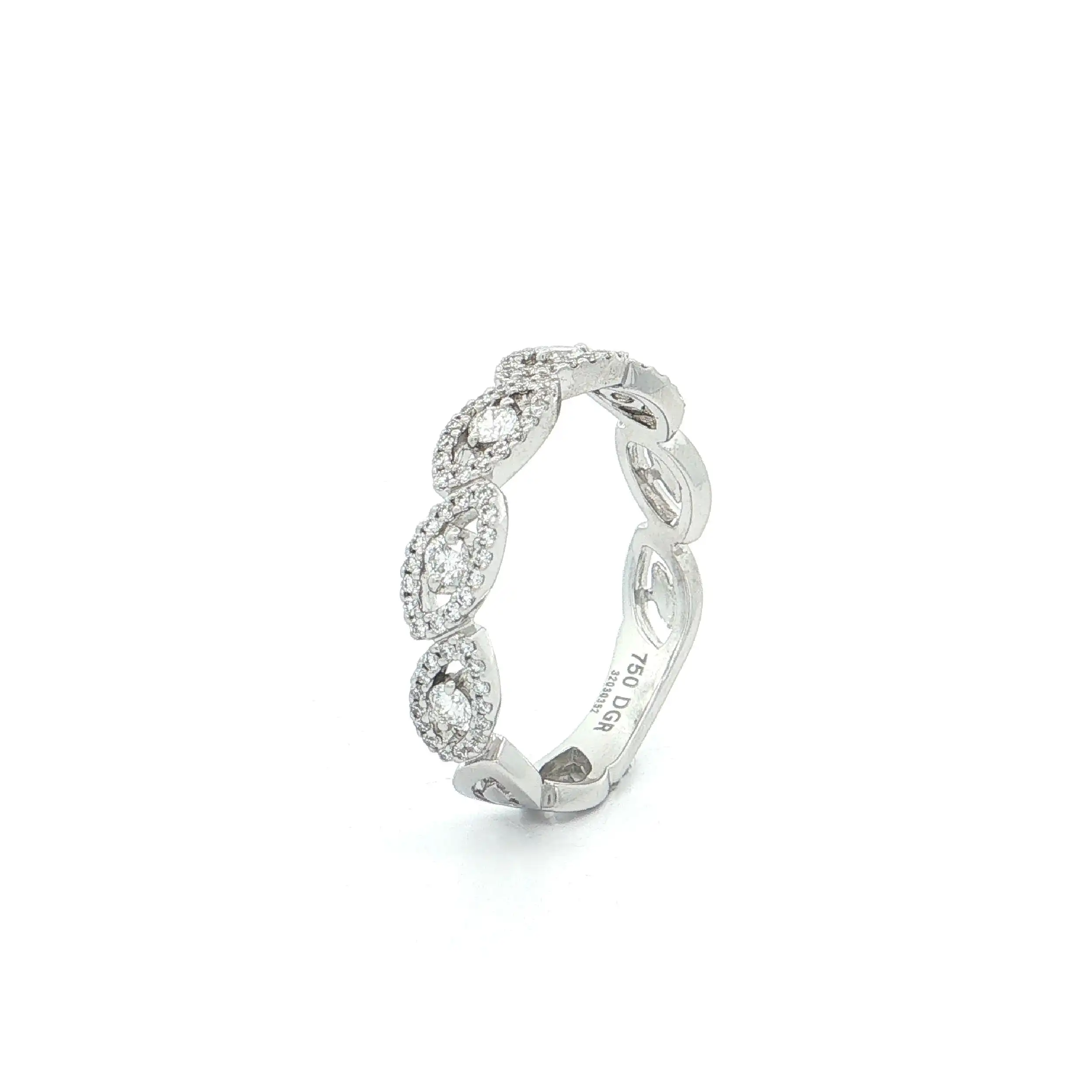 Ring Weißgold mit Brillanten Ring Weißgold mit Brillanten