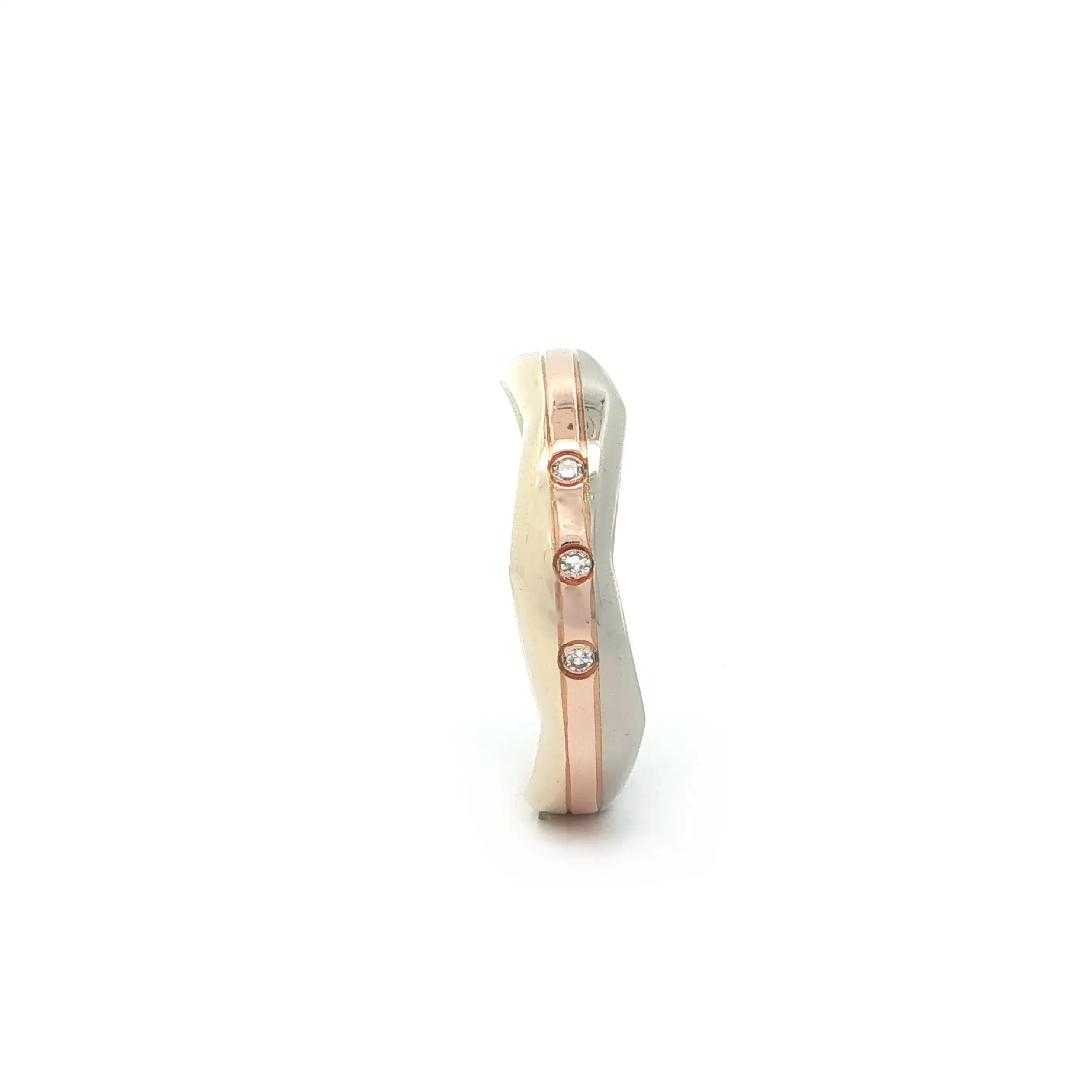 Ring Tricolor mit Diamanten Ring Tricolor mit Diamanten