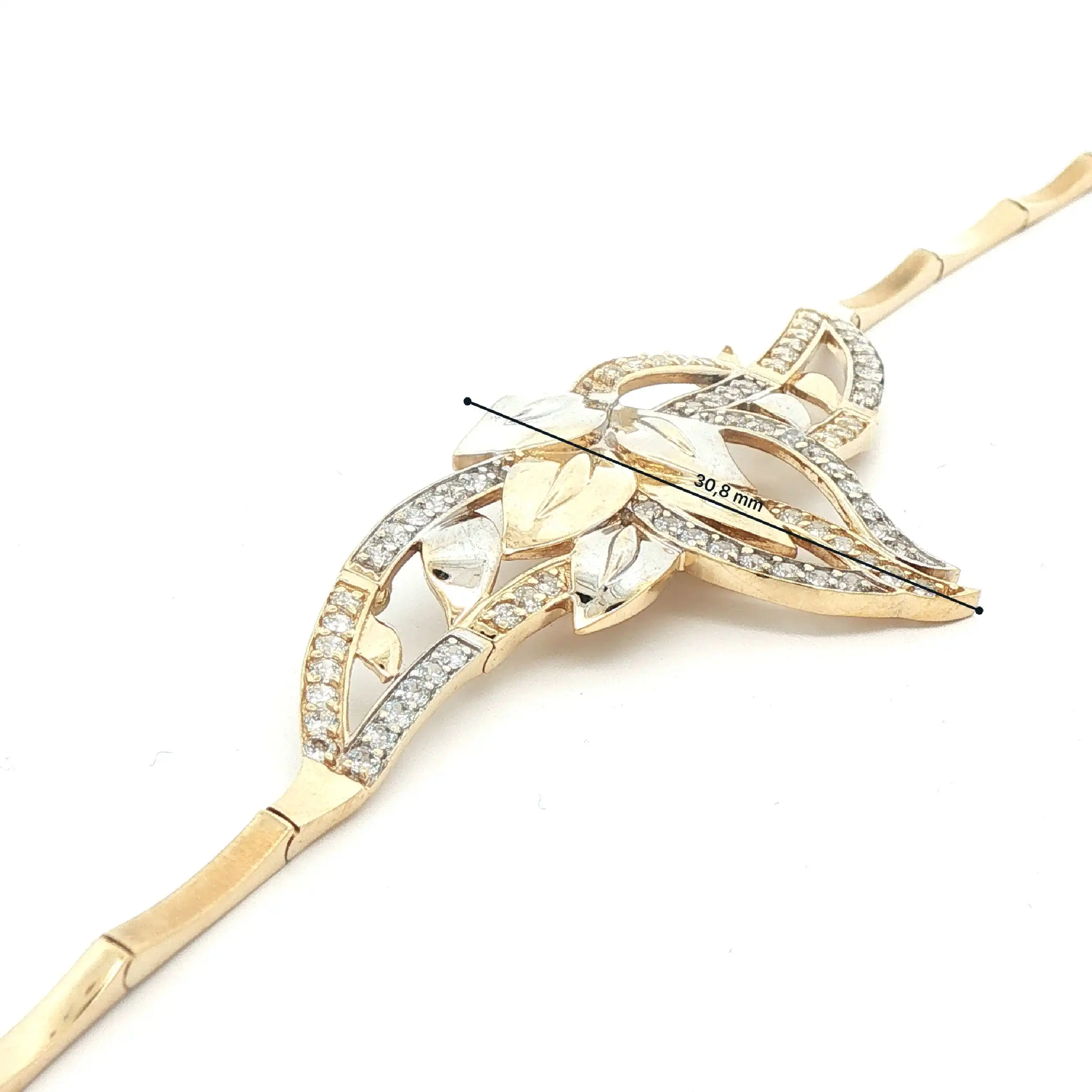 Armband bicolor mit Zirkonia Armband bicolor mit Zirkonia