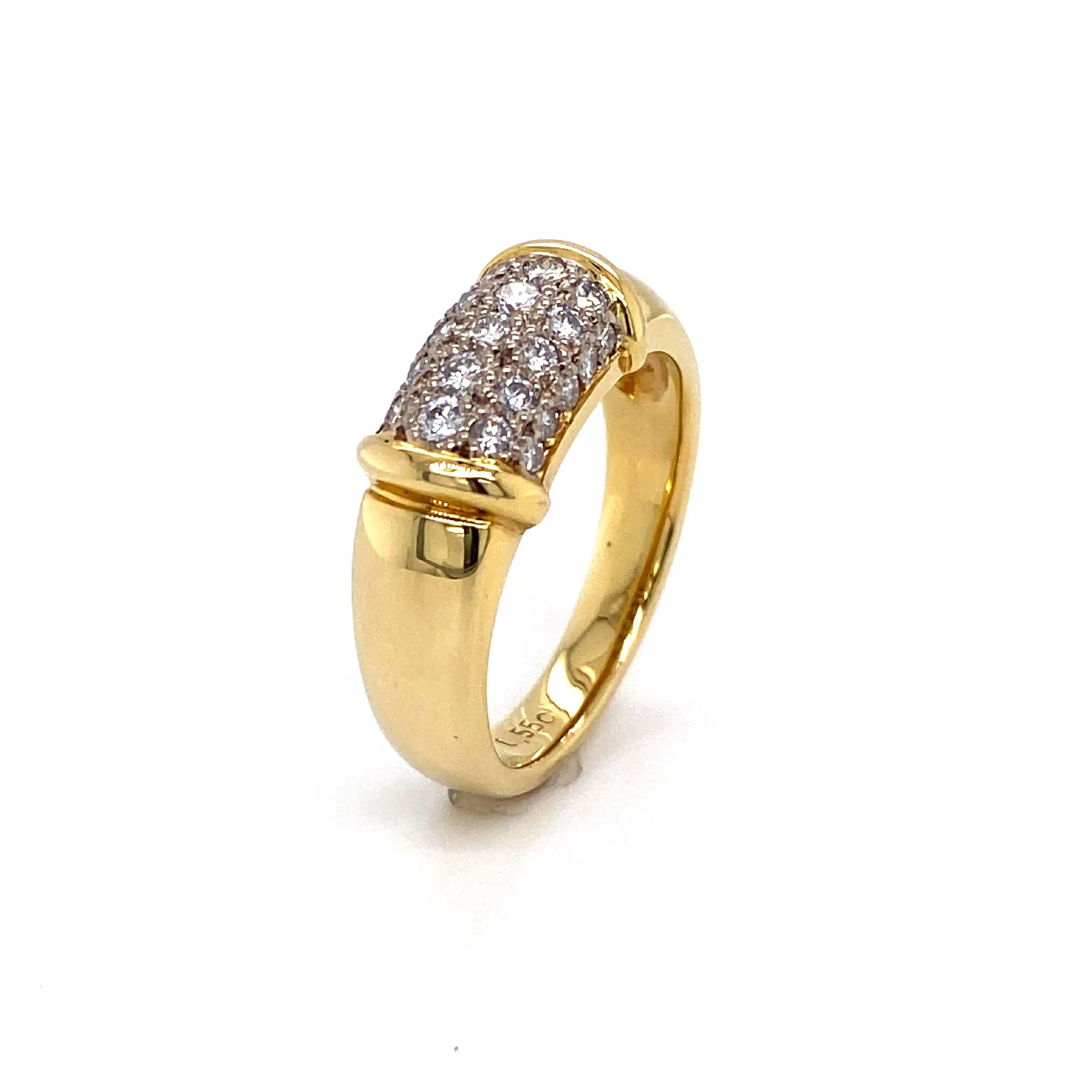 Ring mit Brillanten, graviert mit 0,55ct Ring mit Brillanten, graviert mit 0,55ct