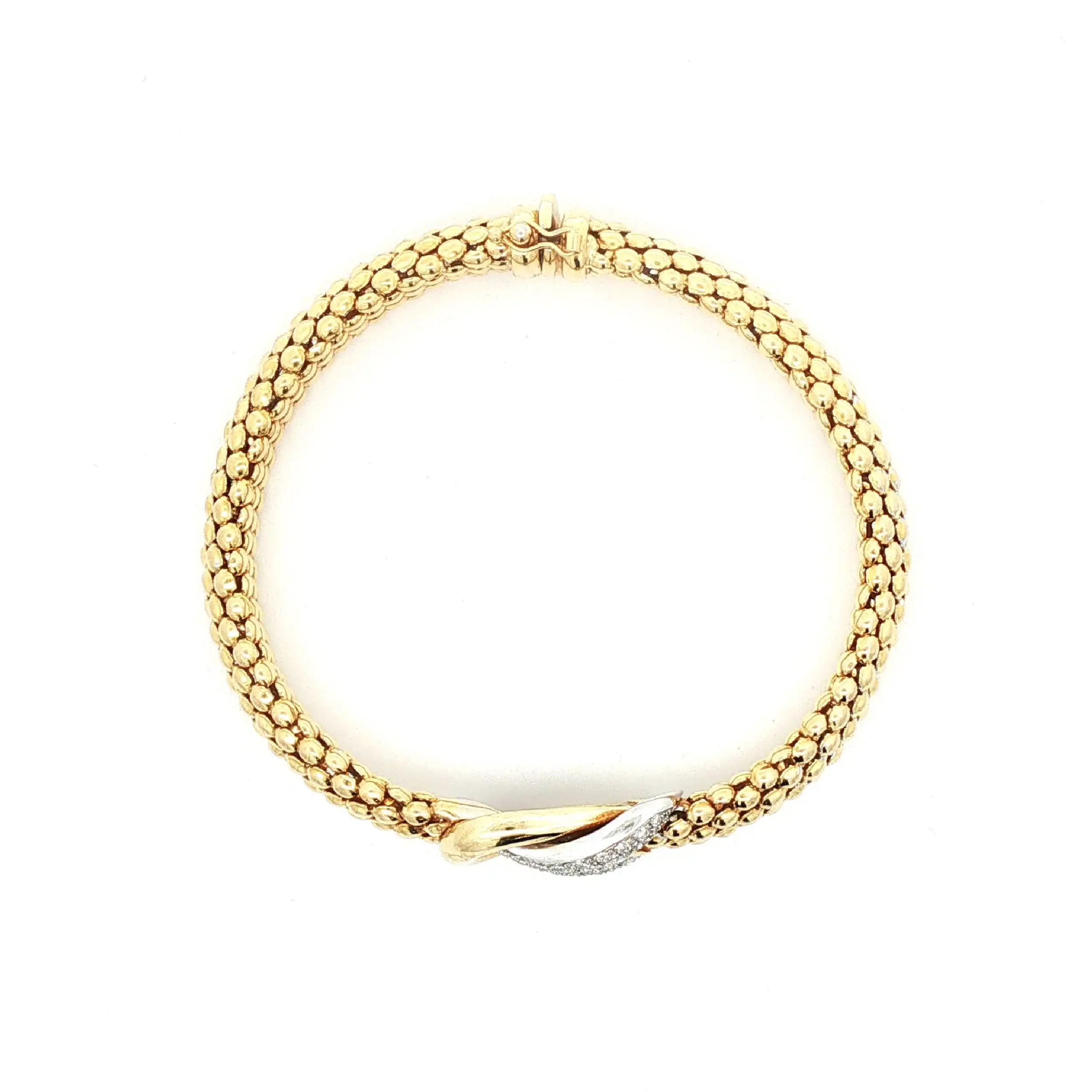 Himbeer Armband Bicolor mit Brillanten