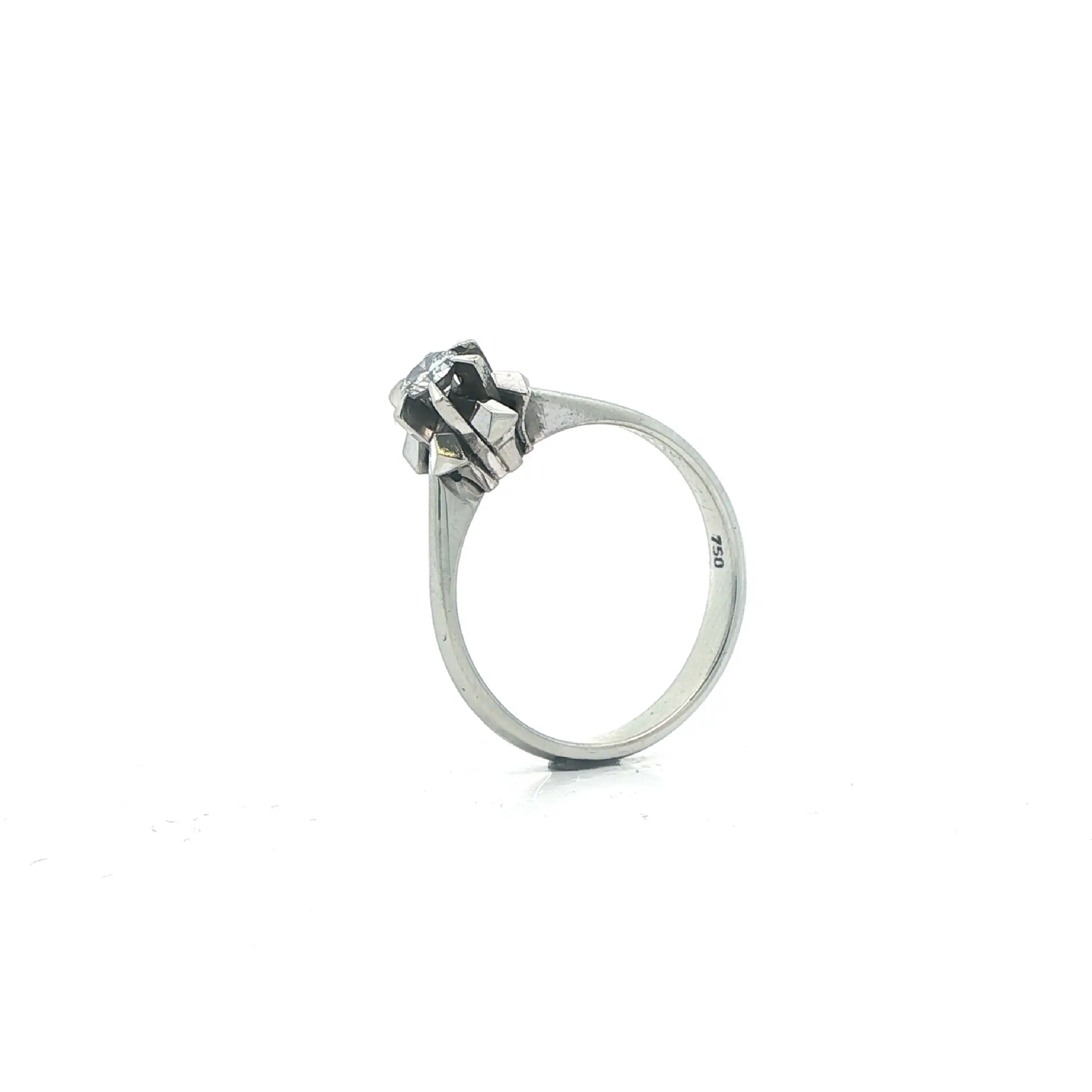Ring Weißgold mit Solitär Brillant Ring Weißgold mit Solitär Brillant