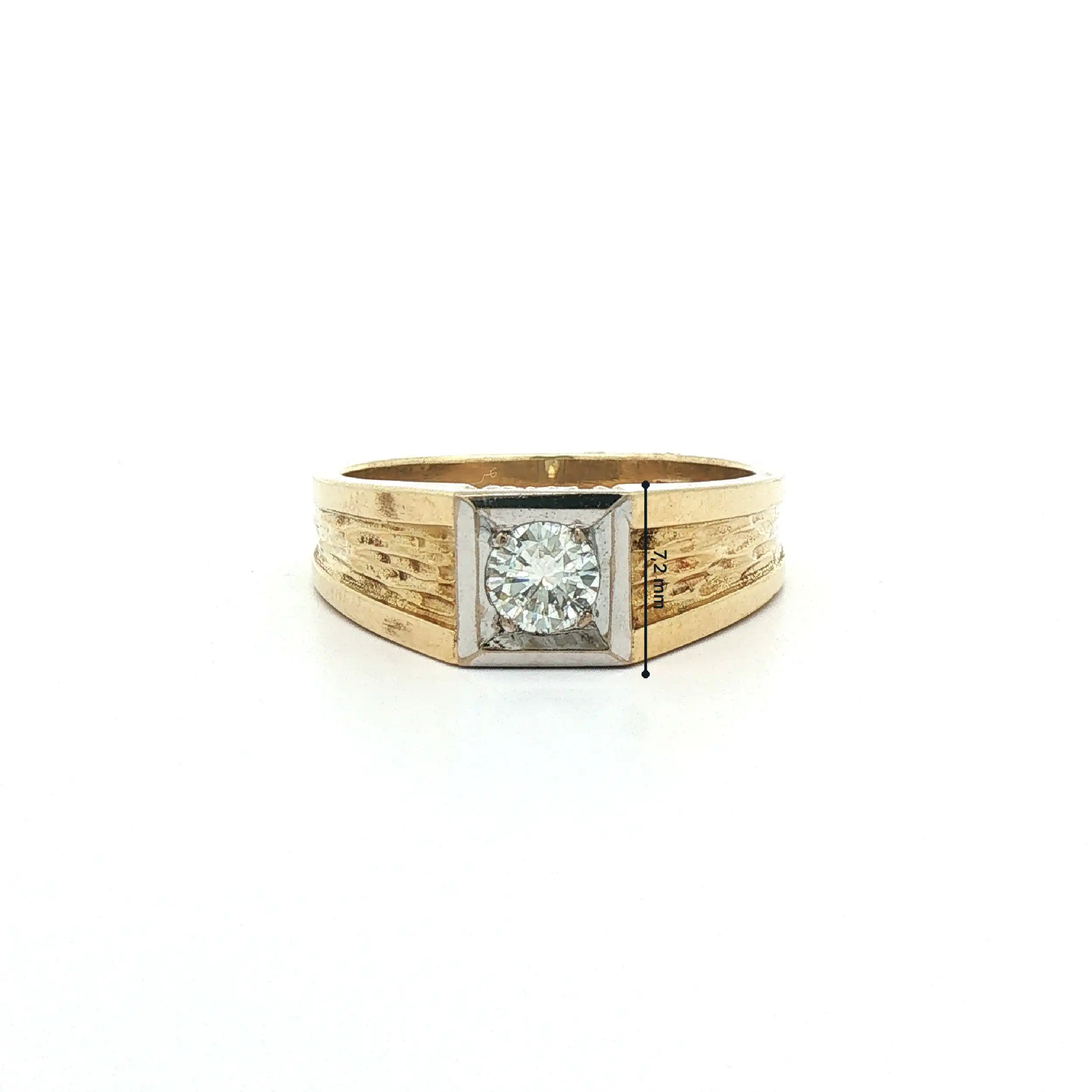 Ring Bicolor mit Brillant Ring Bicolor mit Brillant