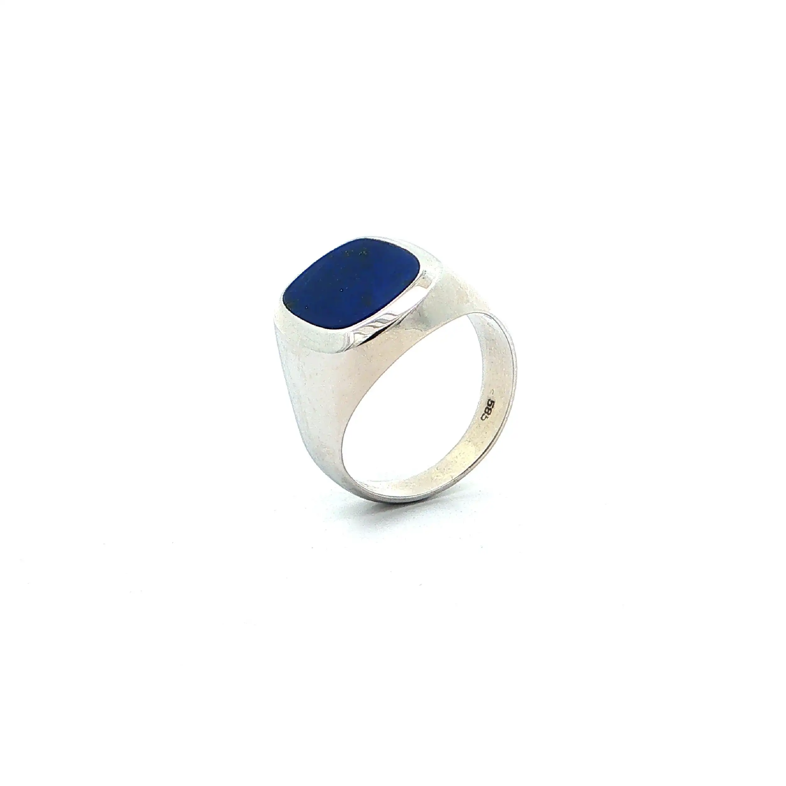 Ring Weißgold mit Lapislazuli