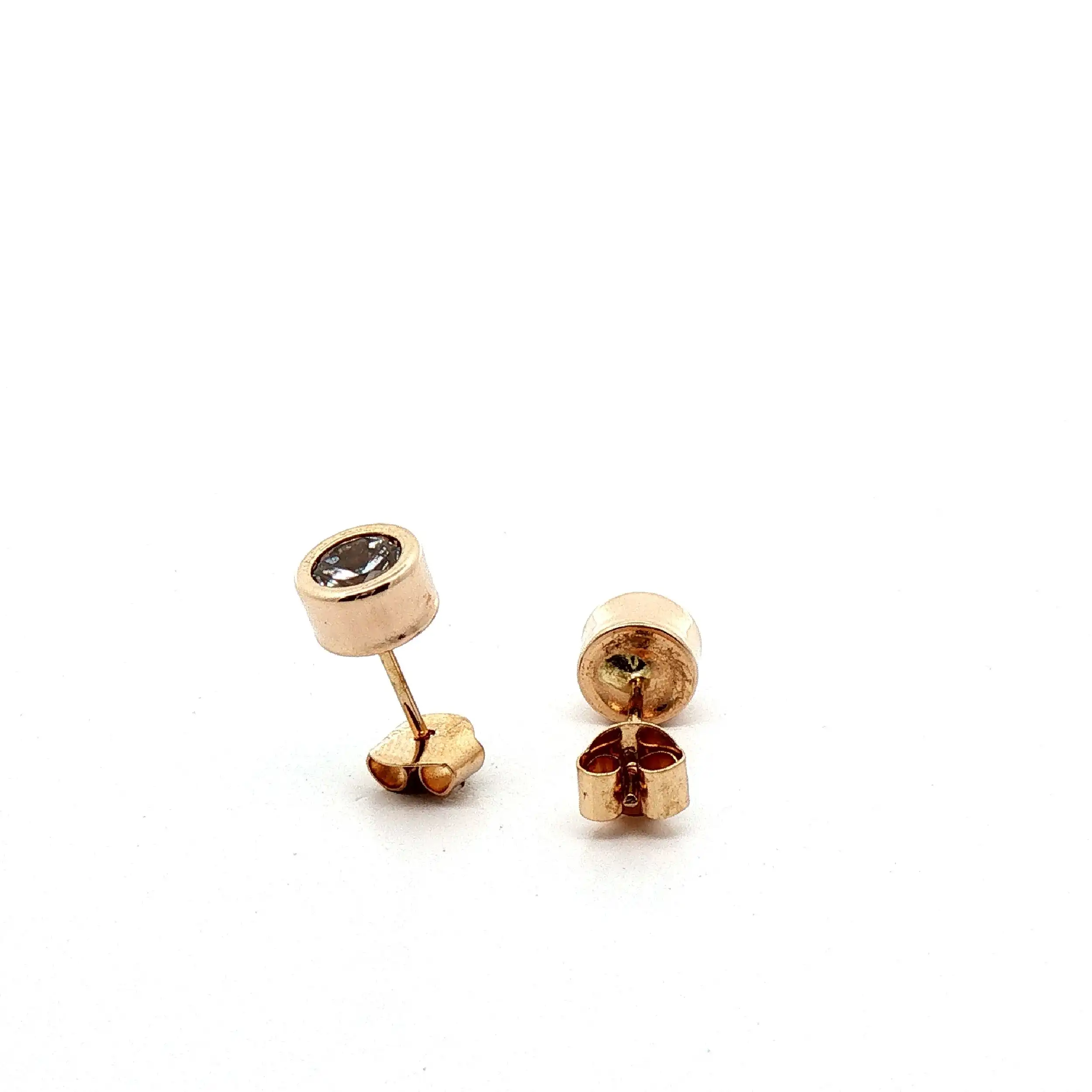 Ohrstecker Gelbgold mit Zirkonia
