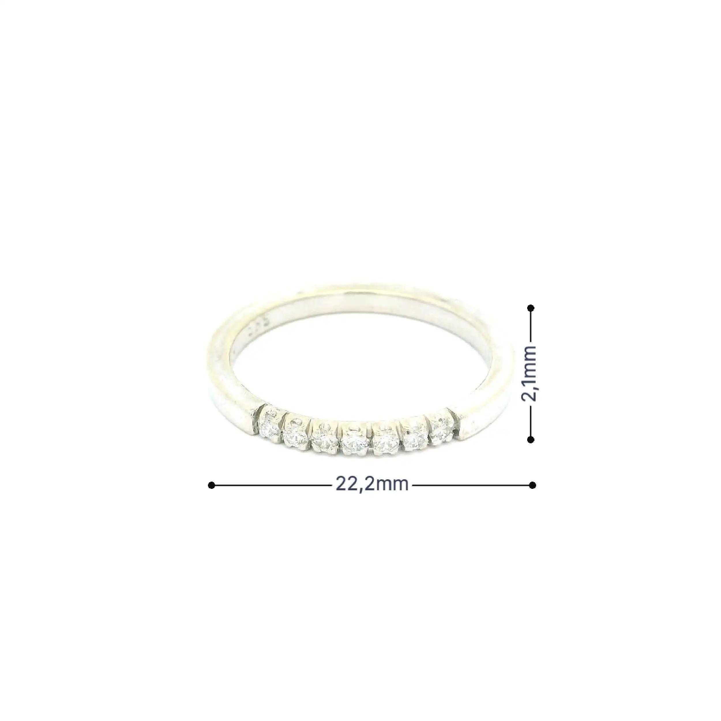 Ring Weißgold mit Brillanten Ring Weißgold mit Brillanten