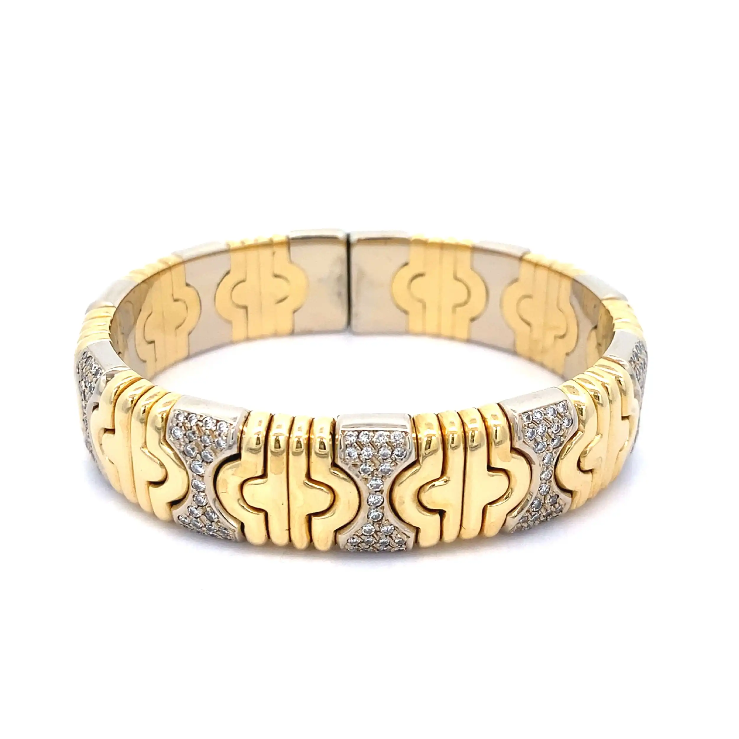 Armreif bicolor mit Brillanten Armreif bicolor mit Brillanten