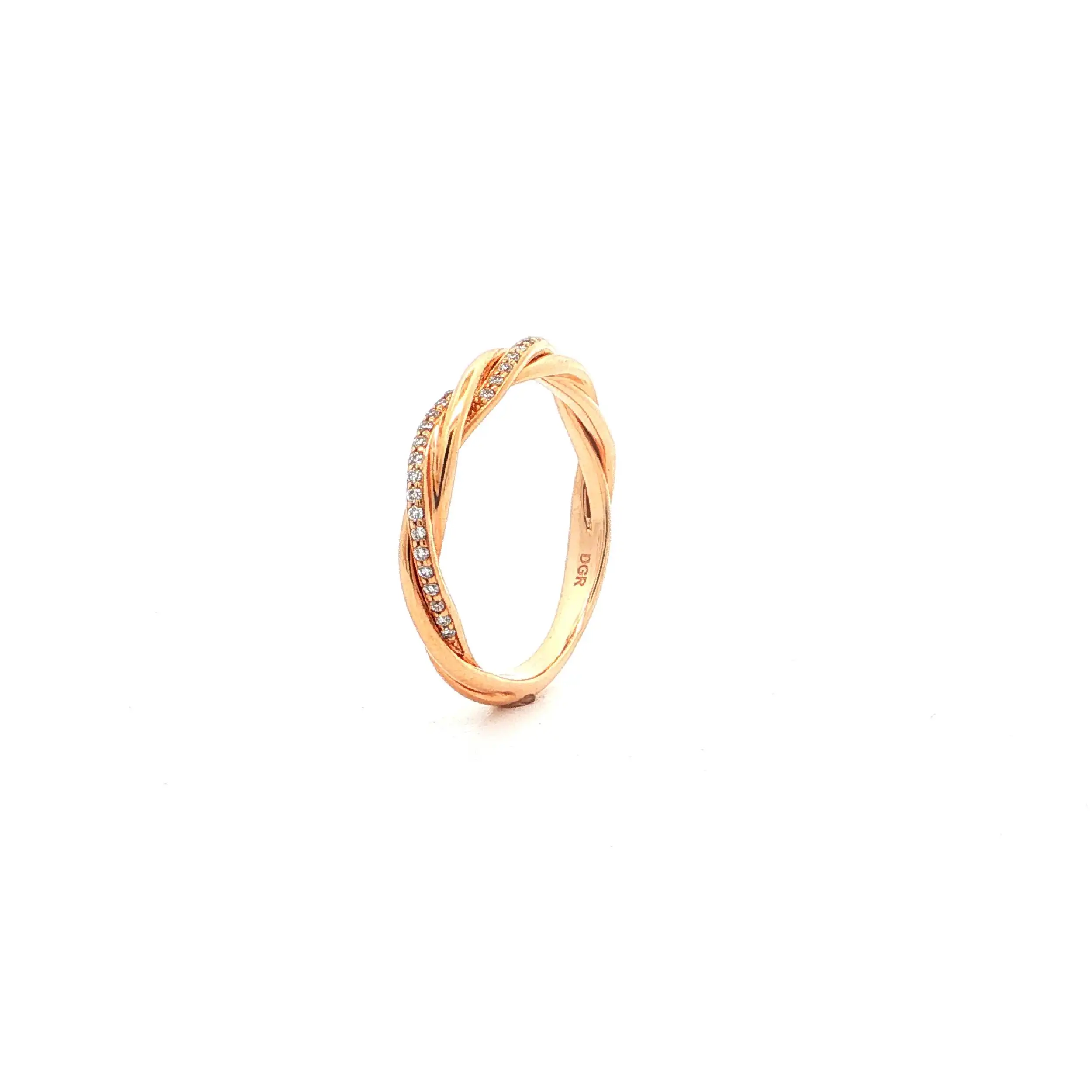 Ring Roségold mit Brillanten 0,07ct. TW/SI