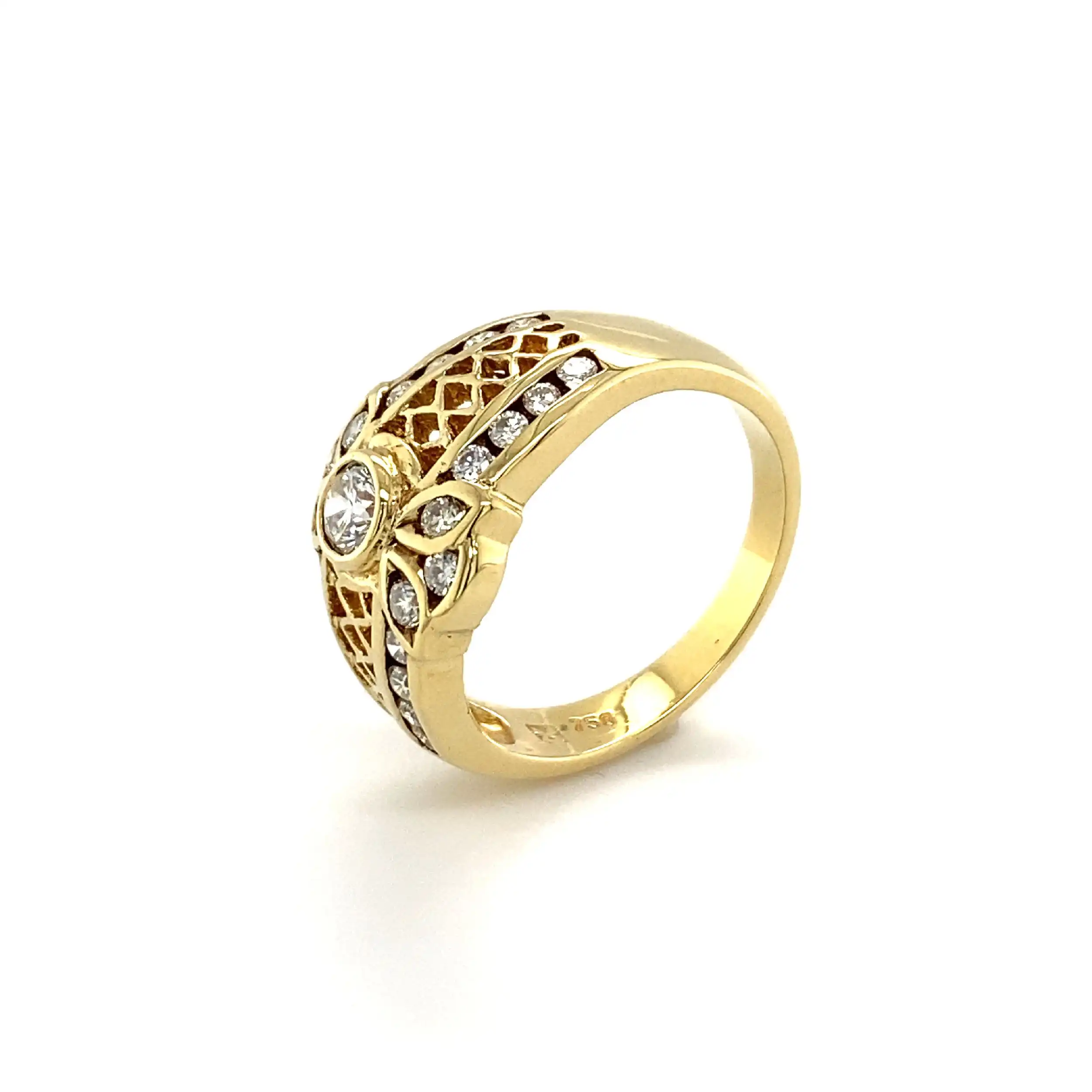 Ring Gelbgold mit Brillanten