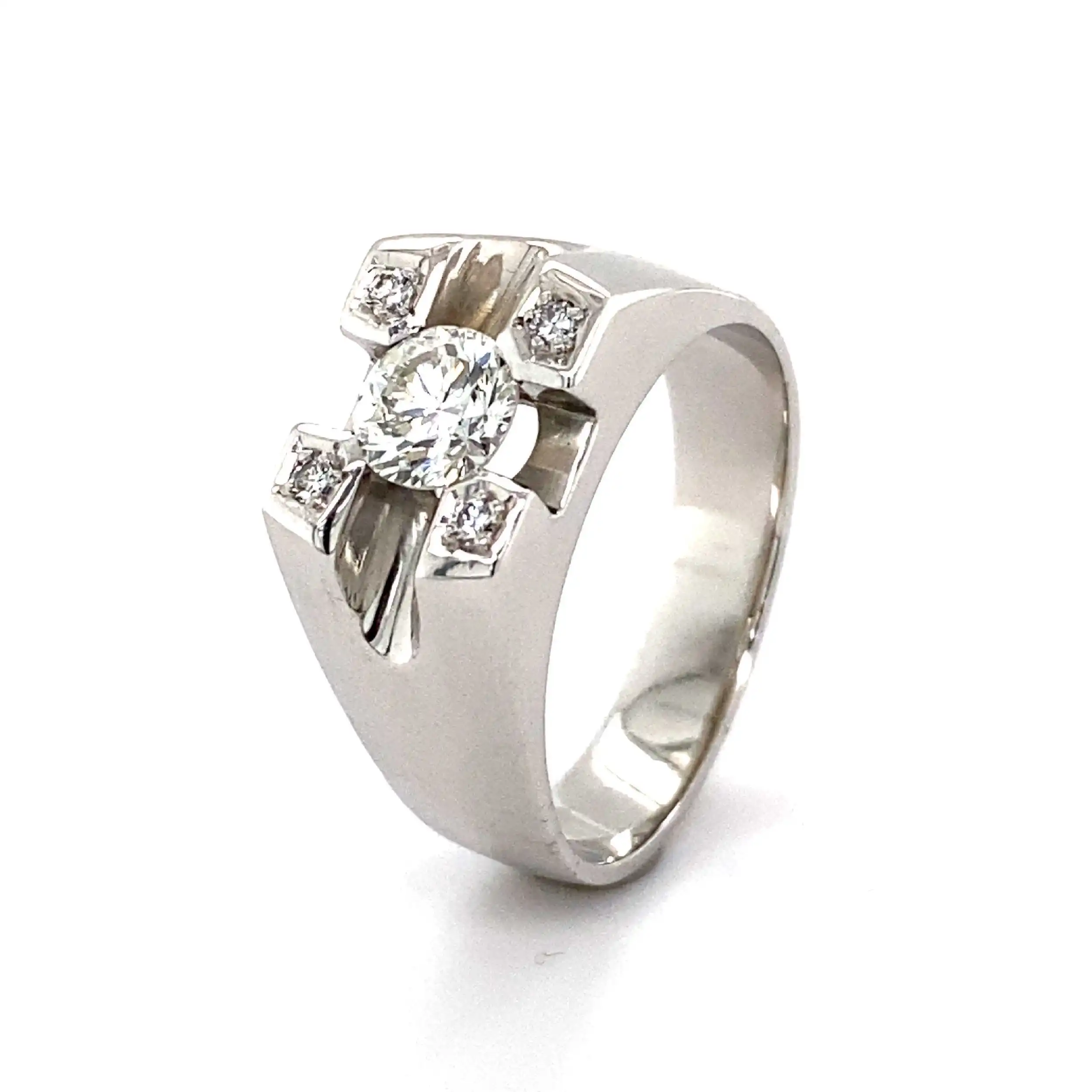 Ring Weißgold mit Brillanten Ring Weißgold mit Brillanten