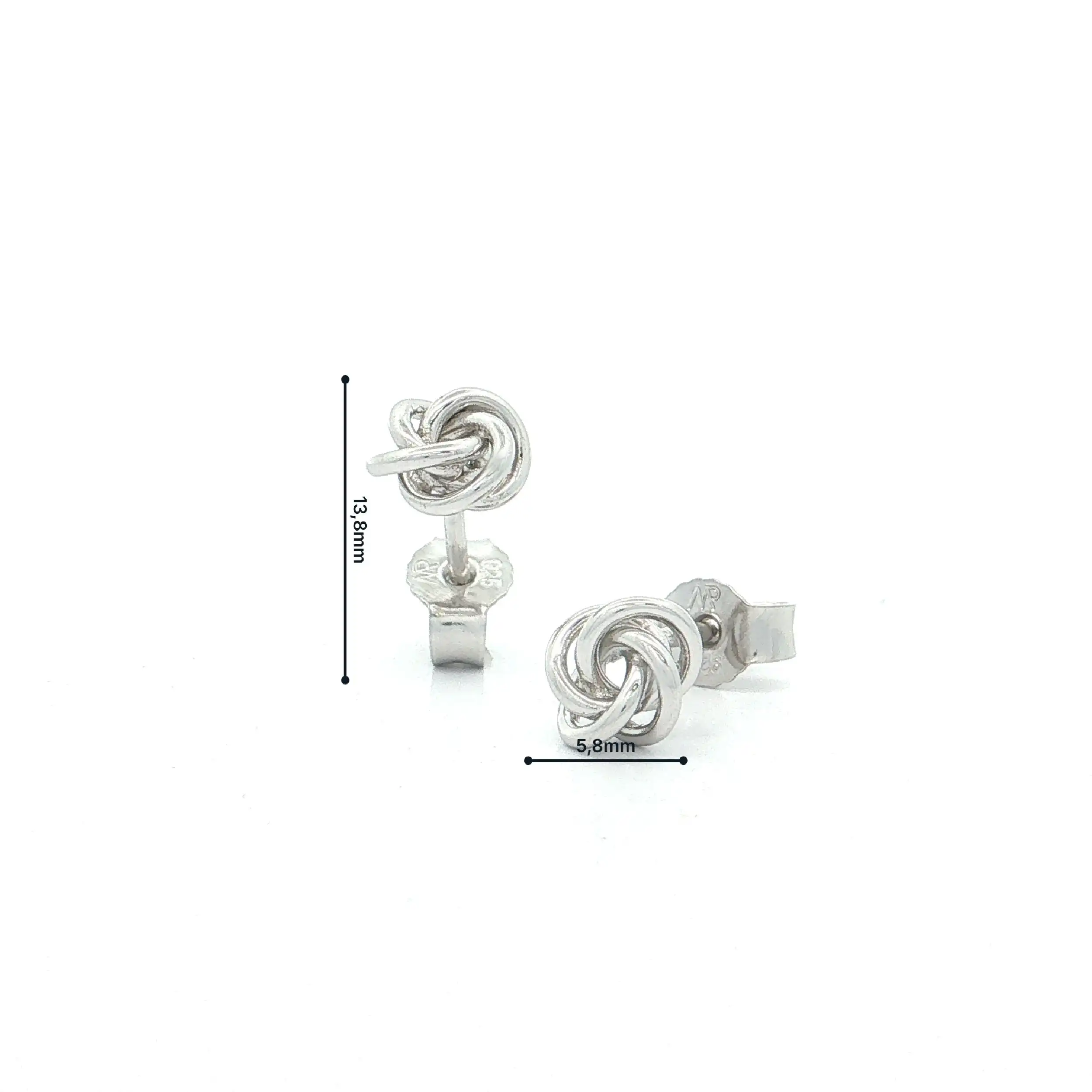 Silberohrstecker Knoten