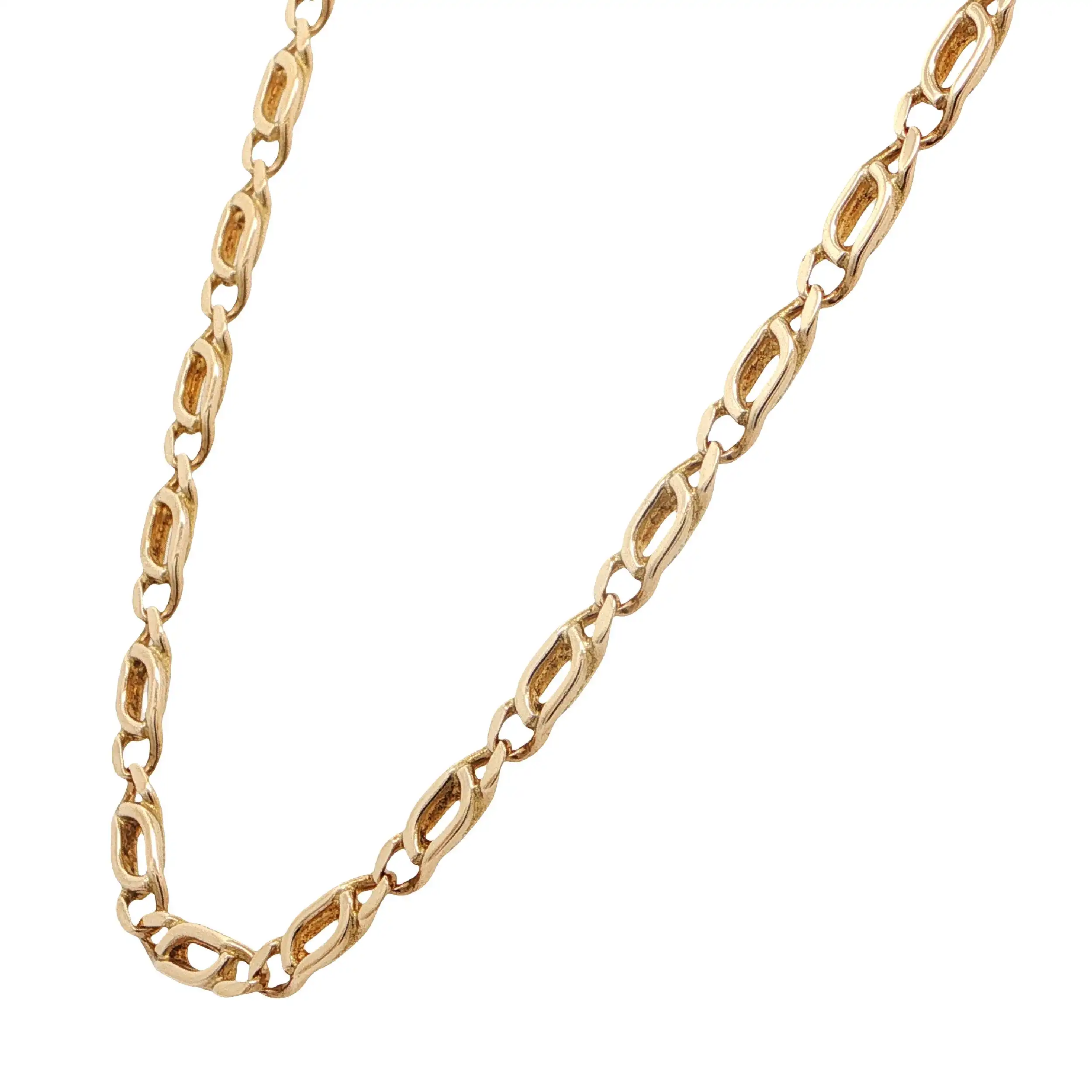 Eingesteckte Panzerkette Gelbgold Eingesteckte Panzerkette Gelbgold