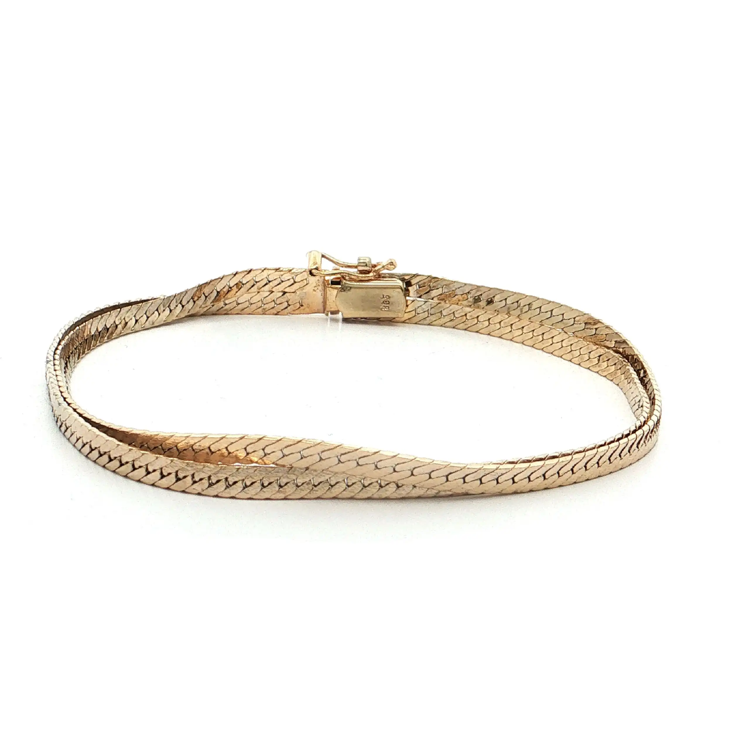 Armband Silber vergoldet zweireihig