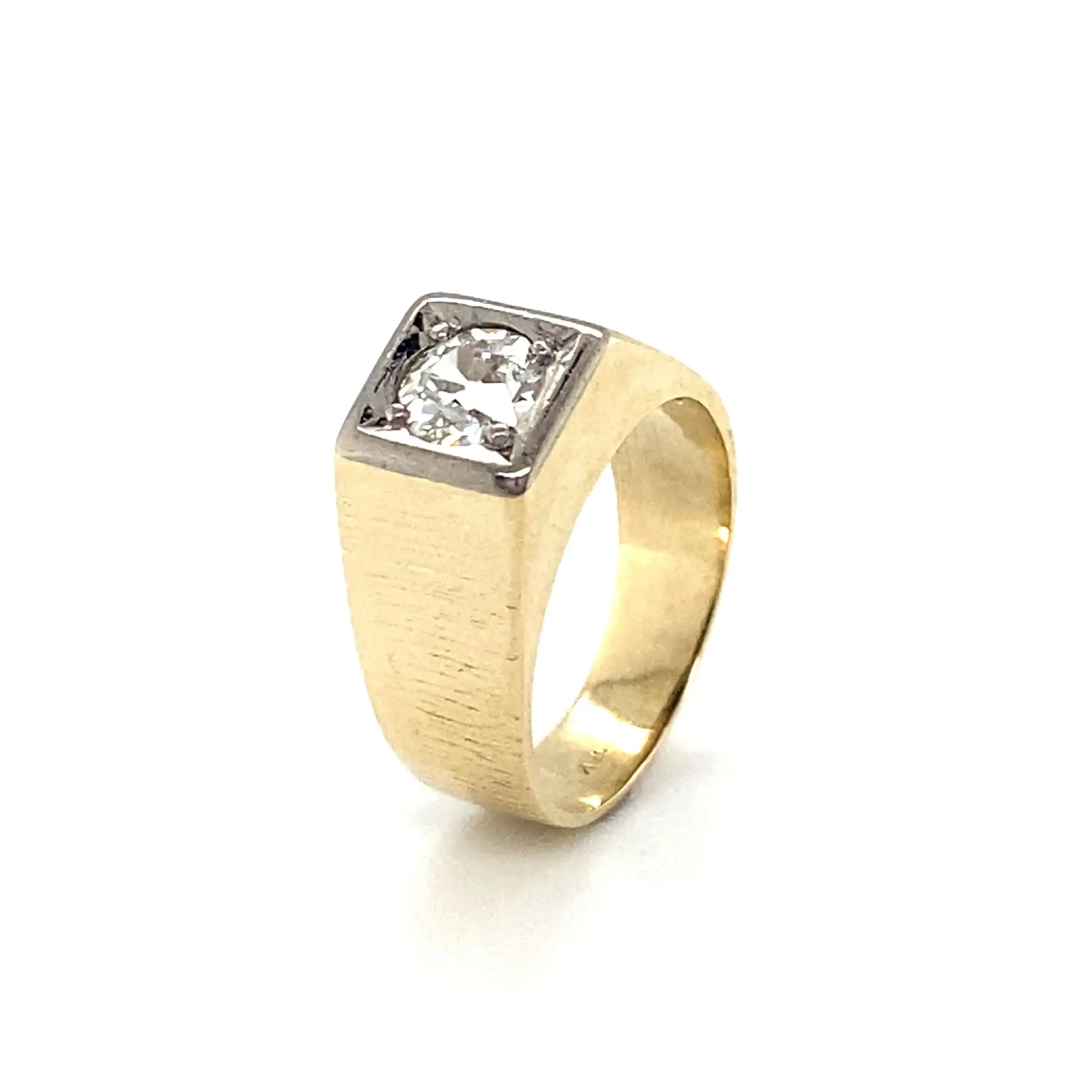 Ring Bicolor mit Altschliffdiamant Ring Bicolor mit Altschliffdiamant