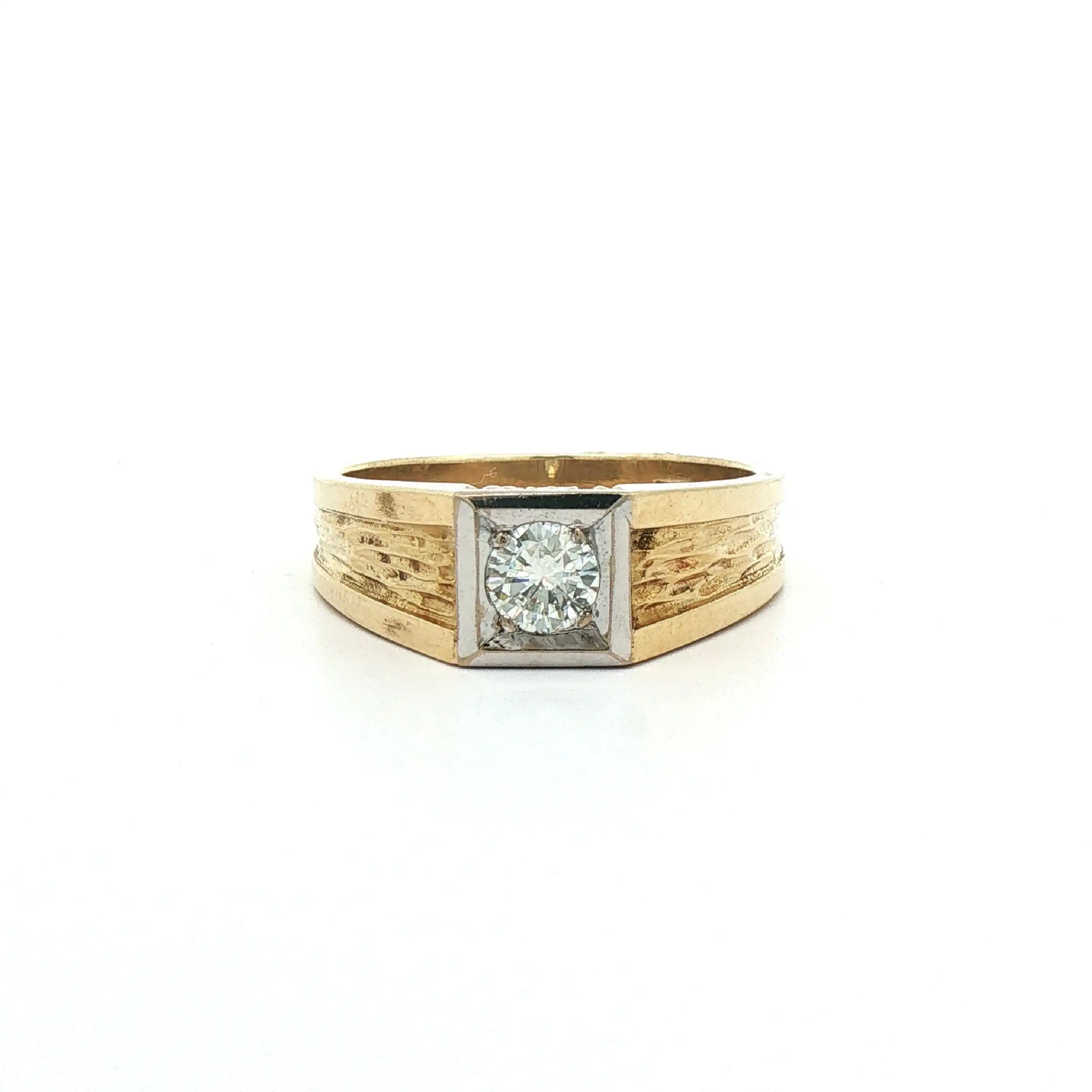 Ring Bicolor mit Brillant Ring Bicolor mit Brillant