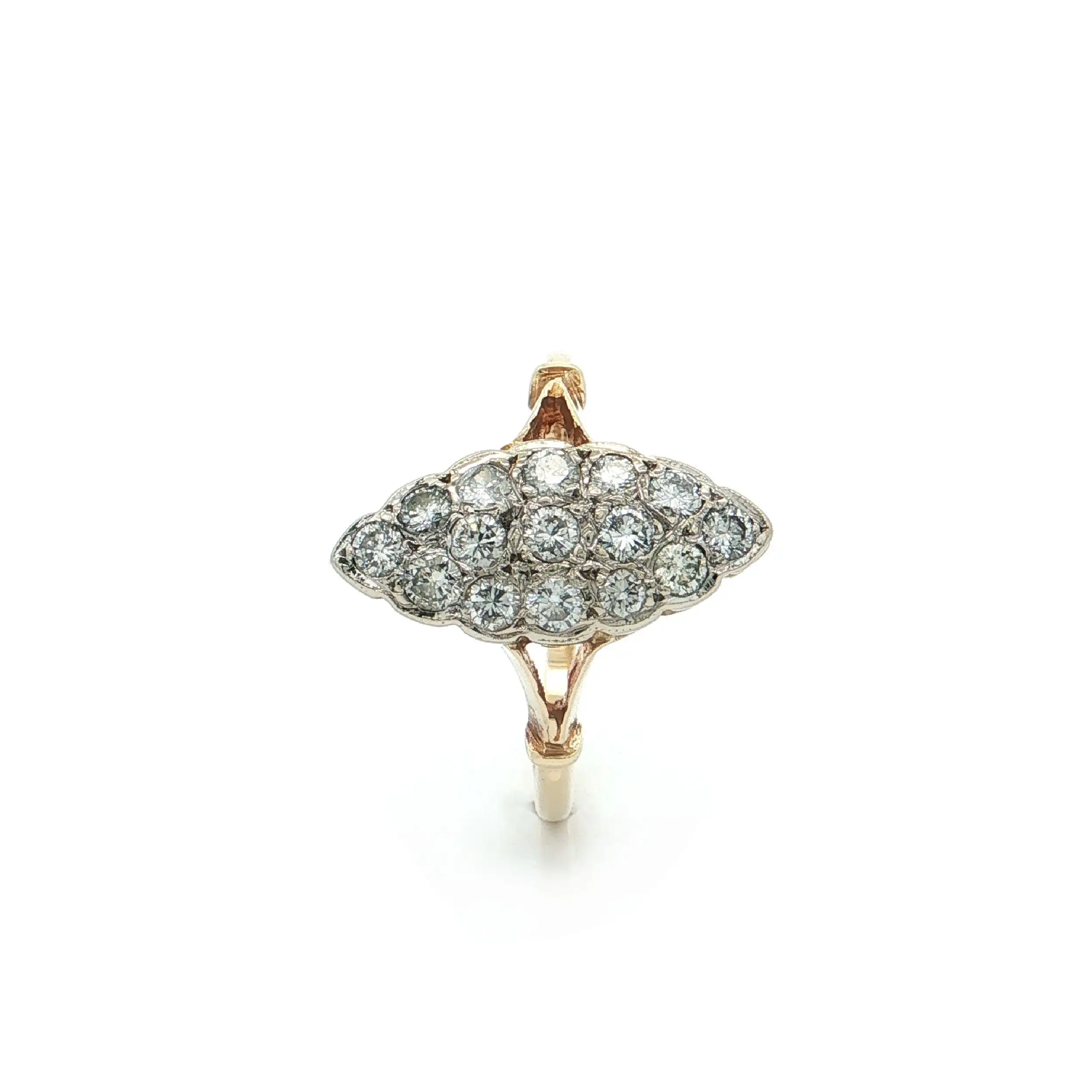 Ring Bicolor mit Brillanten