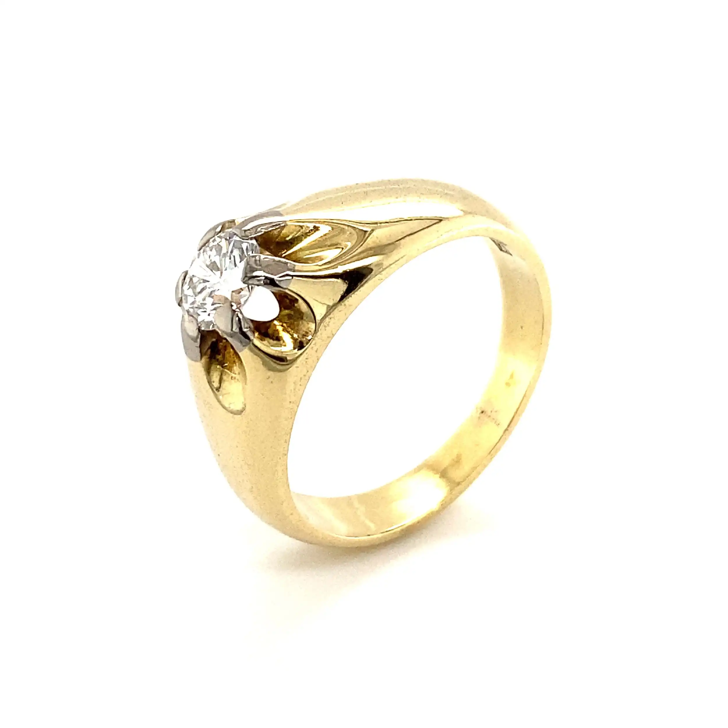 Ring Gelbgold mit Brillant Ring Gelbgold mit Brillant