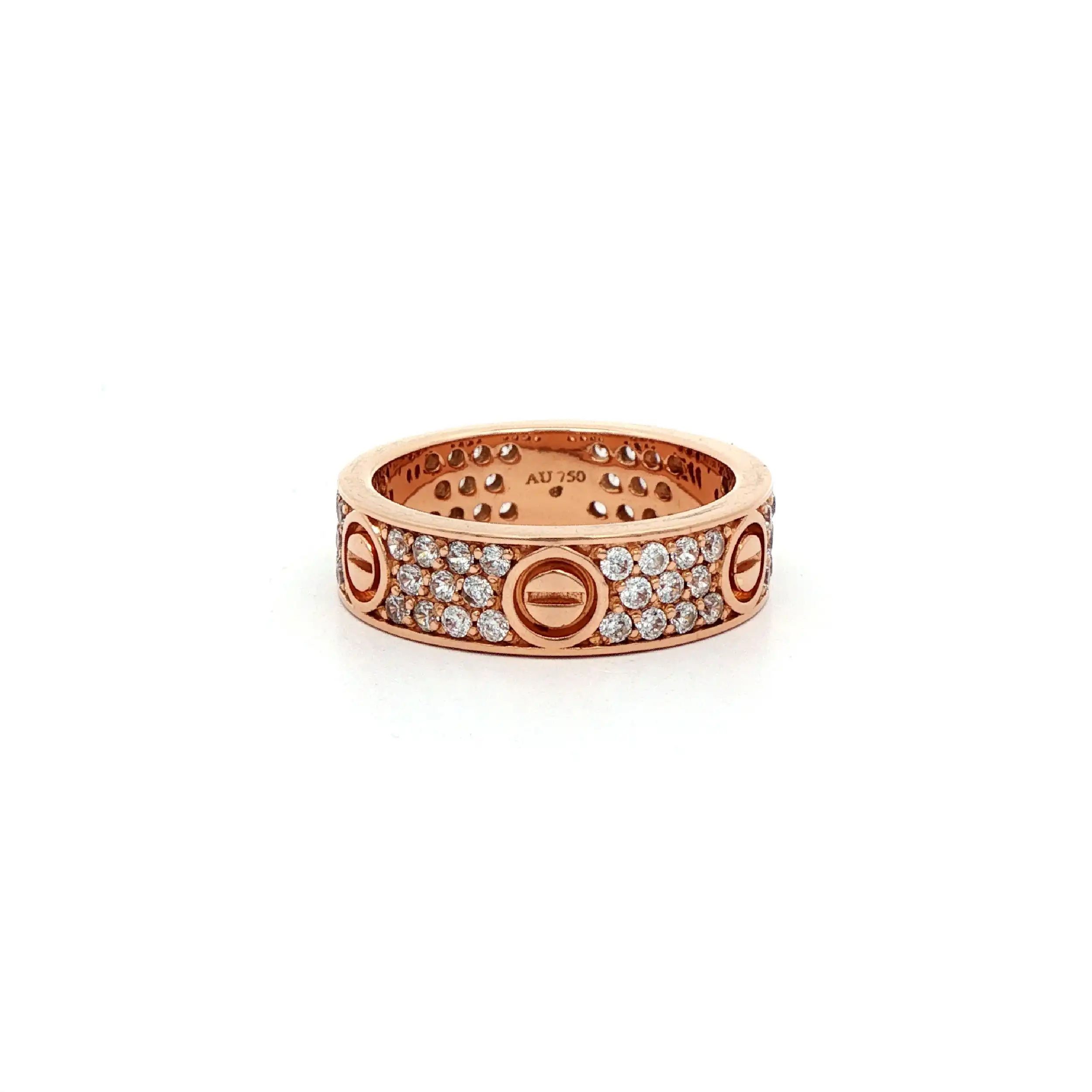 Ring Rotgold mit Zirkonia