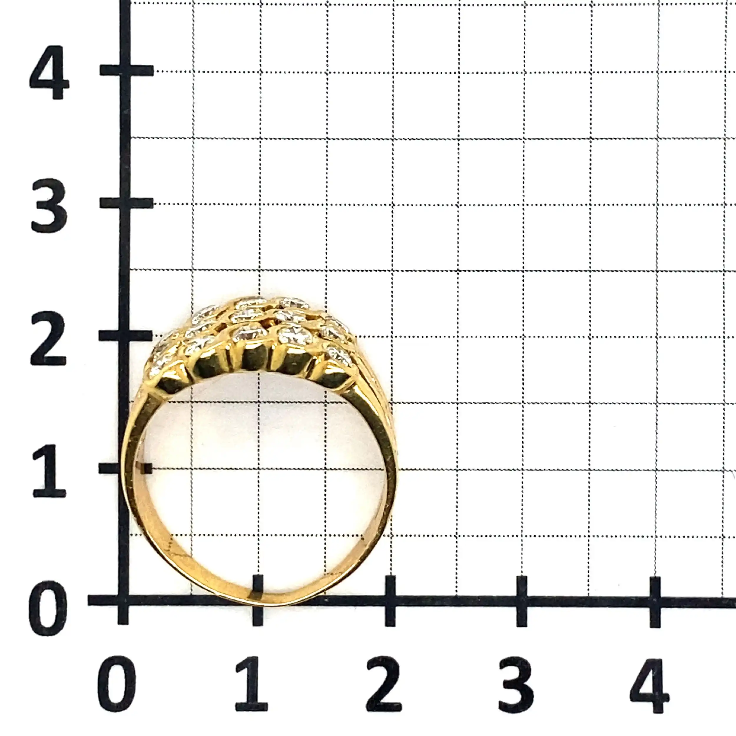 Ring Gelbgold mit 15 Brillanten Ring Gelbgold mit 15 Brillanten