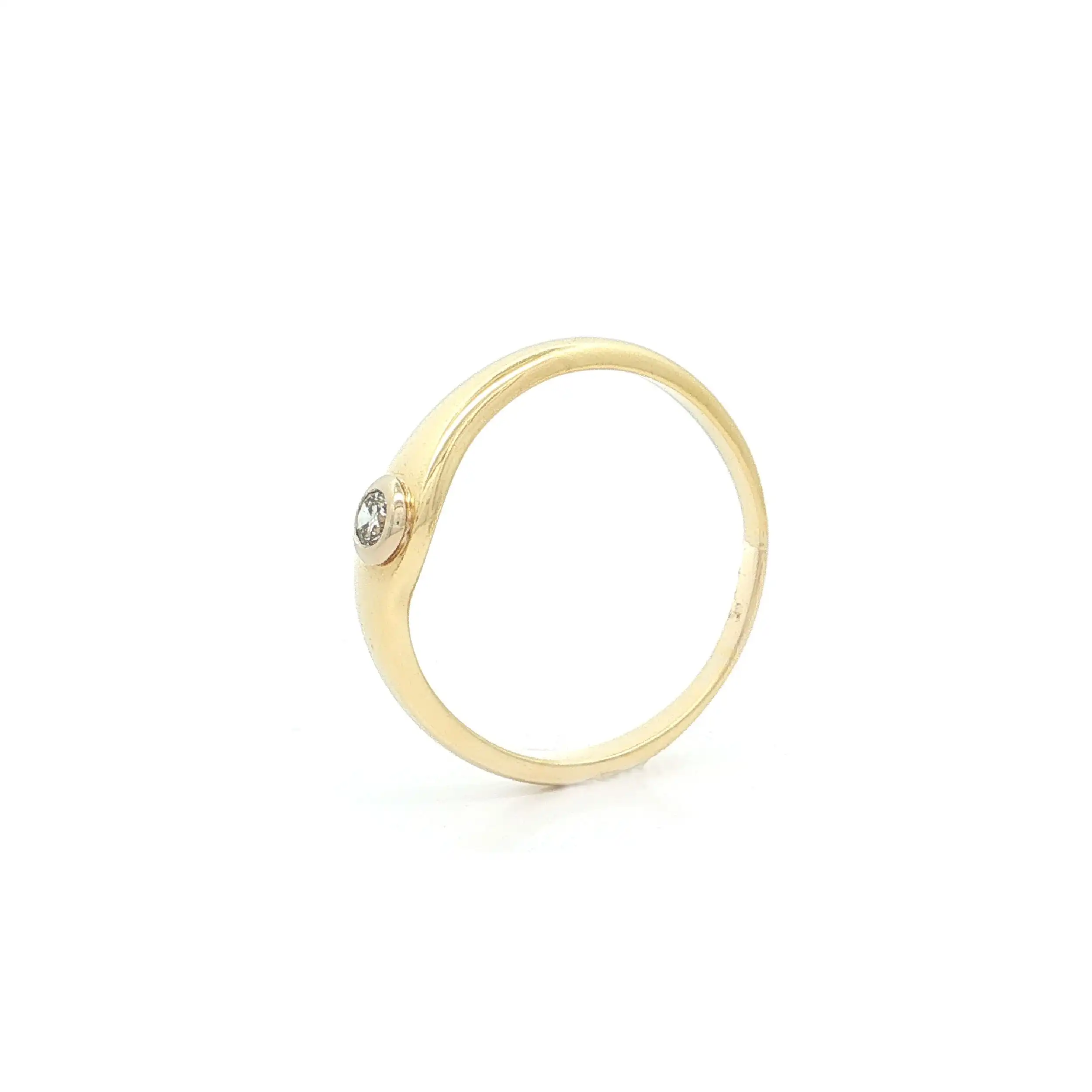 Ring Gelbgold mit Brillant