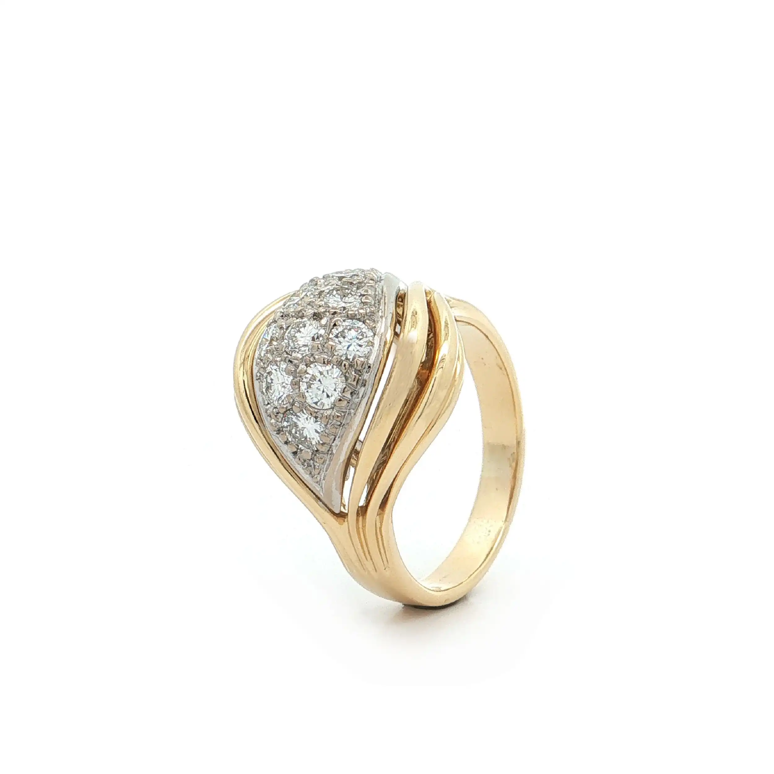 Ring Bicolor mit Brillanten Ring Bicolor mit Brillanten