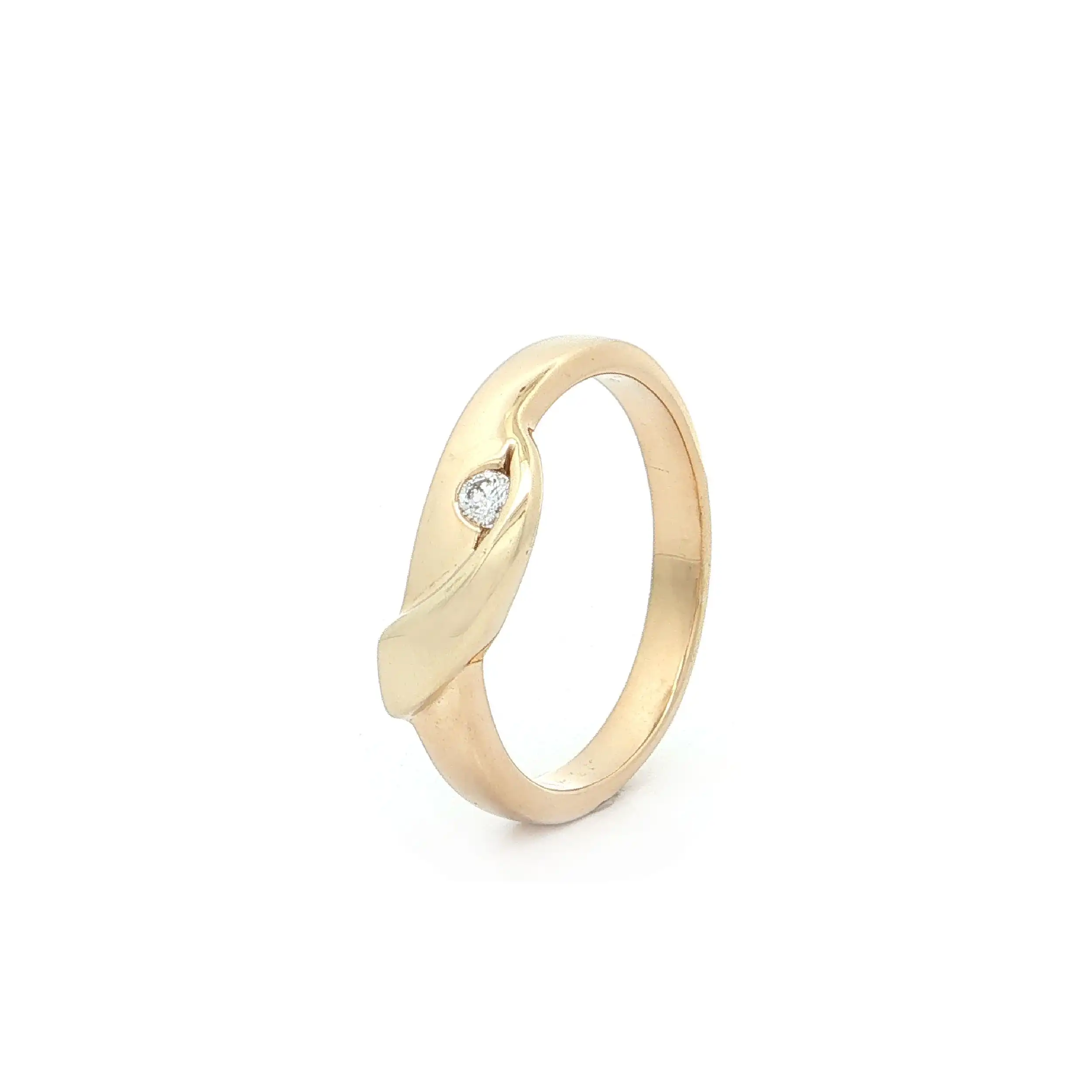 Ring Gelbgold mit Brillant