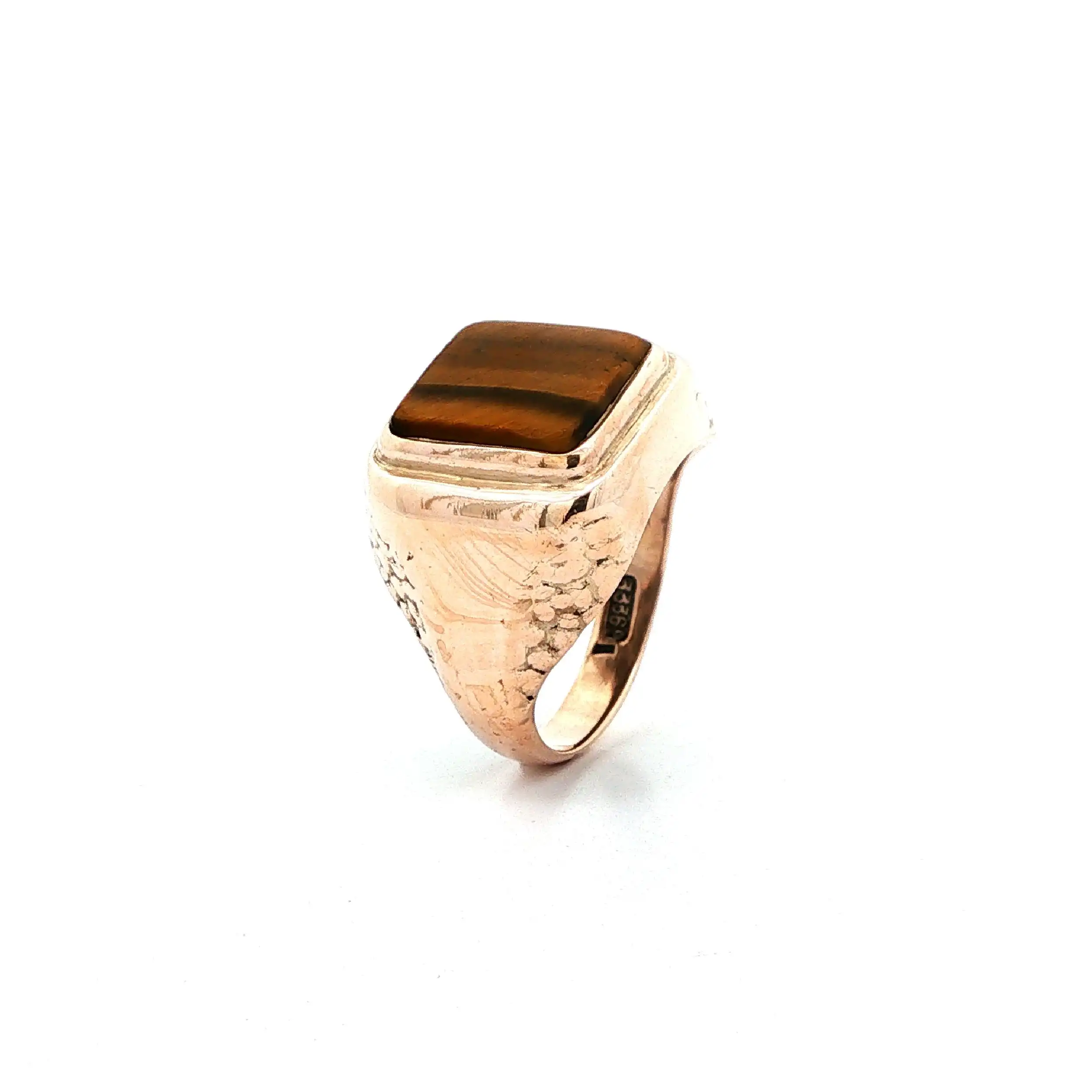 Ring Roségold mit Tigerauge