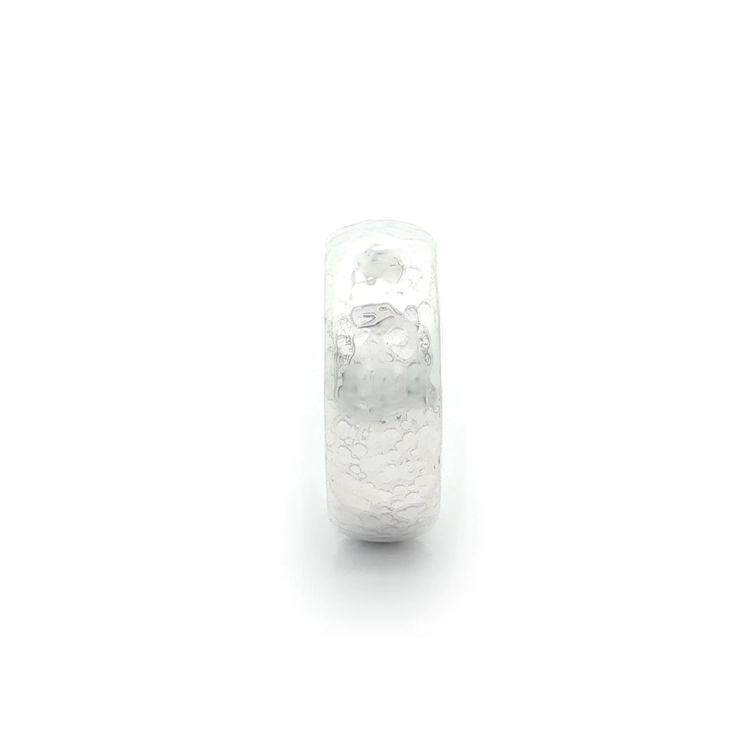 Silberring gehämmert