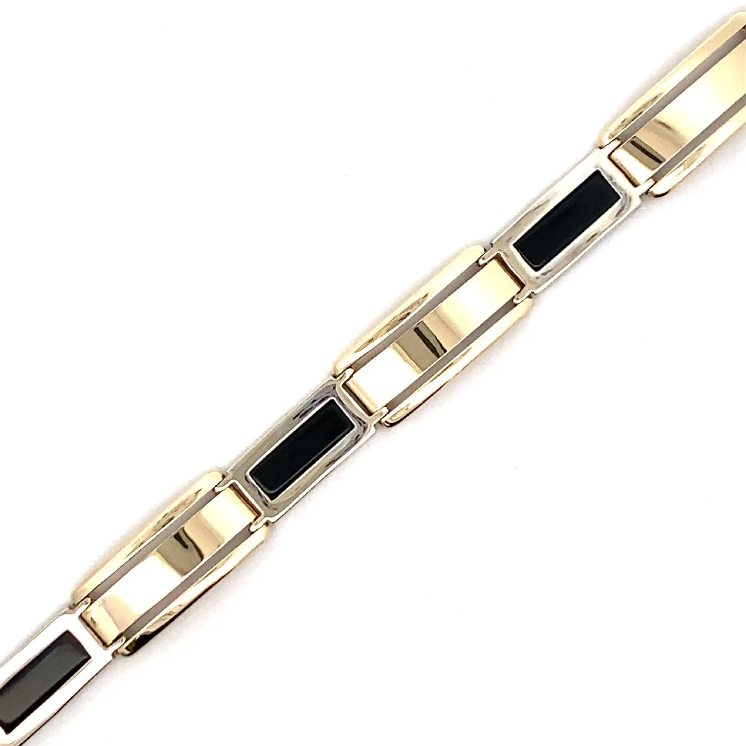 Armband Bicolor mit Onyx Armband Bicolor mit Onyx
