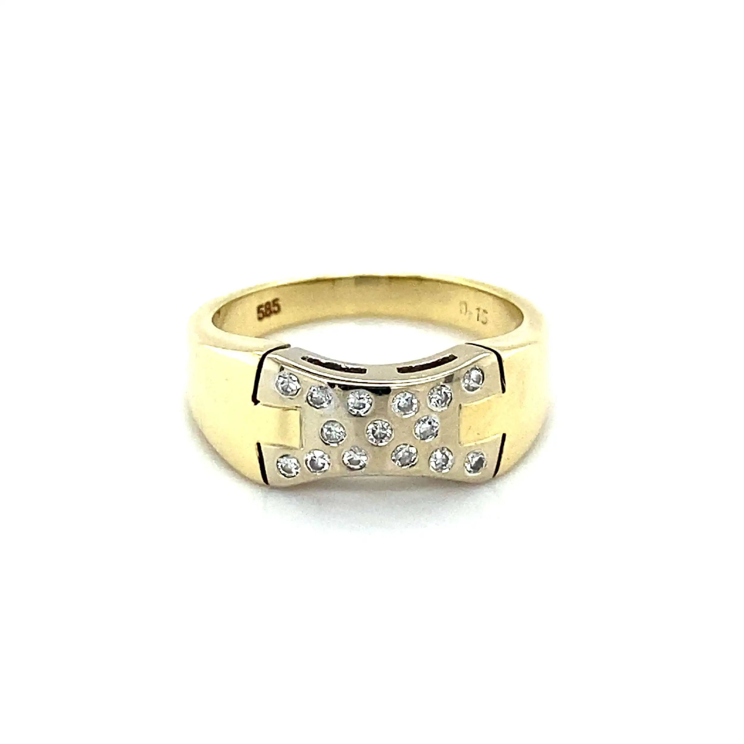 Ring Bicolor mit Brillanten Ring Bicolor mit Brillanten