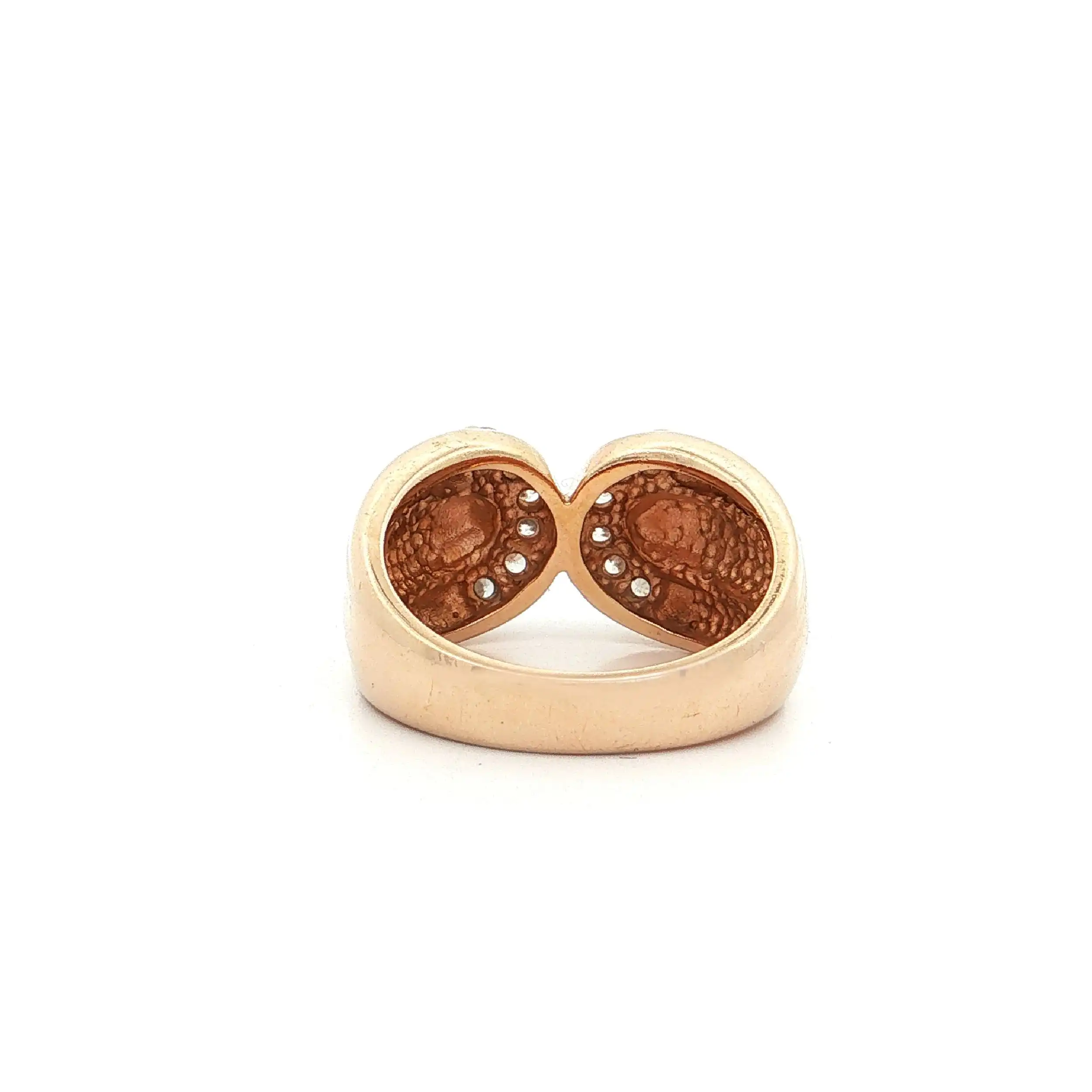 Ring Silber vergoldet mit Zirkonia