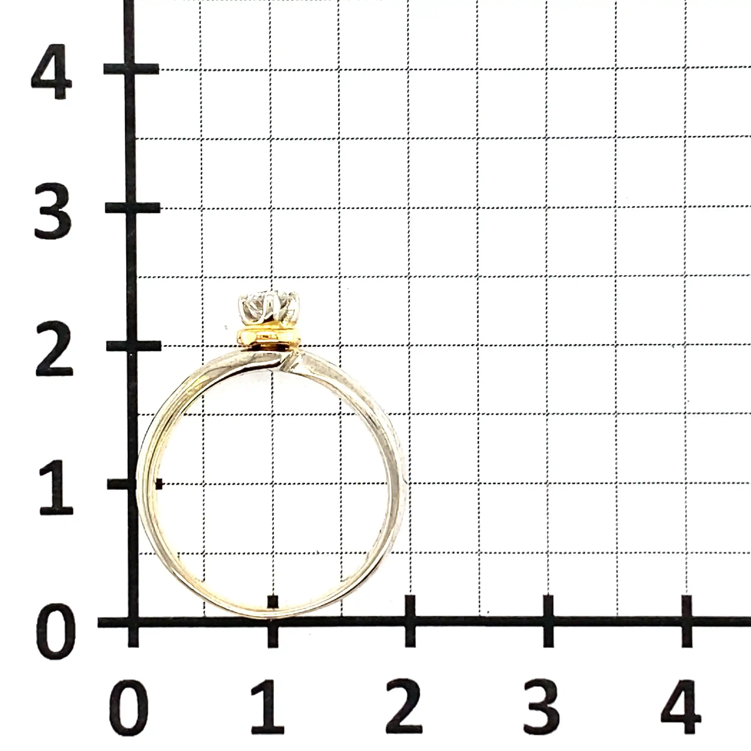 Ring Bicolor mit Brillant Ring Bicolor mit Brillant