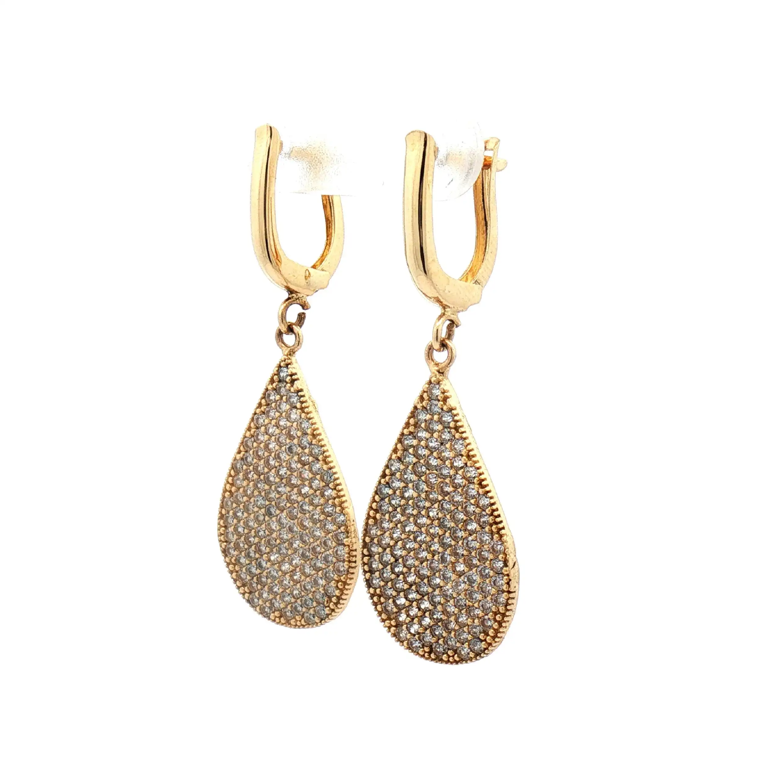 Ohrhänger Gelbgold mit Zirkonia Ohrhänger Gelbgold mit Zirkonia