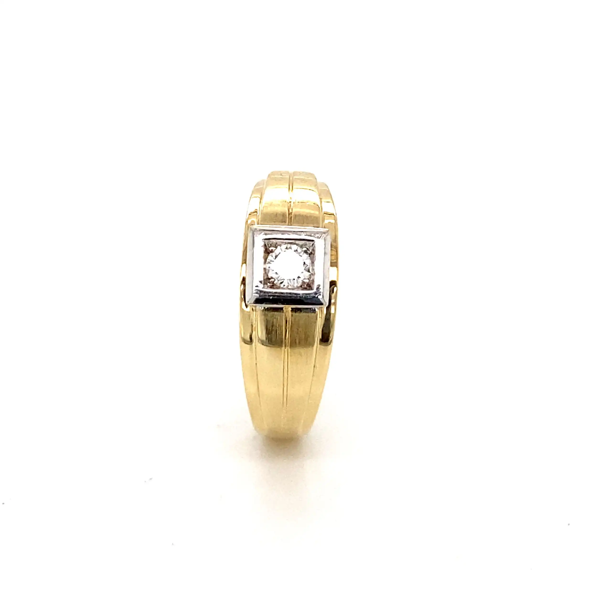 Ring Bicolor mit Brillant Ring Bicolor mit Brillant