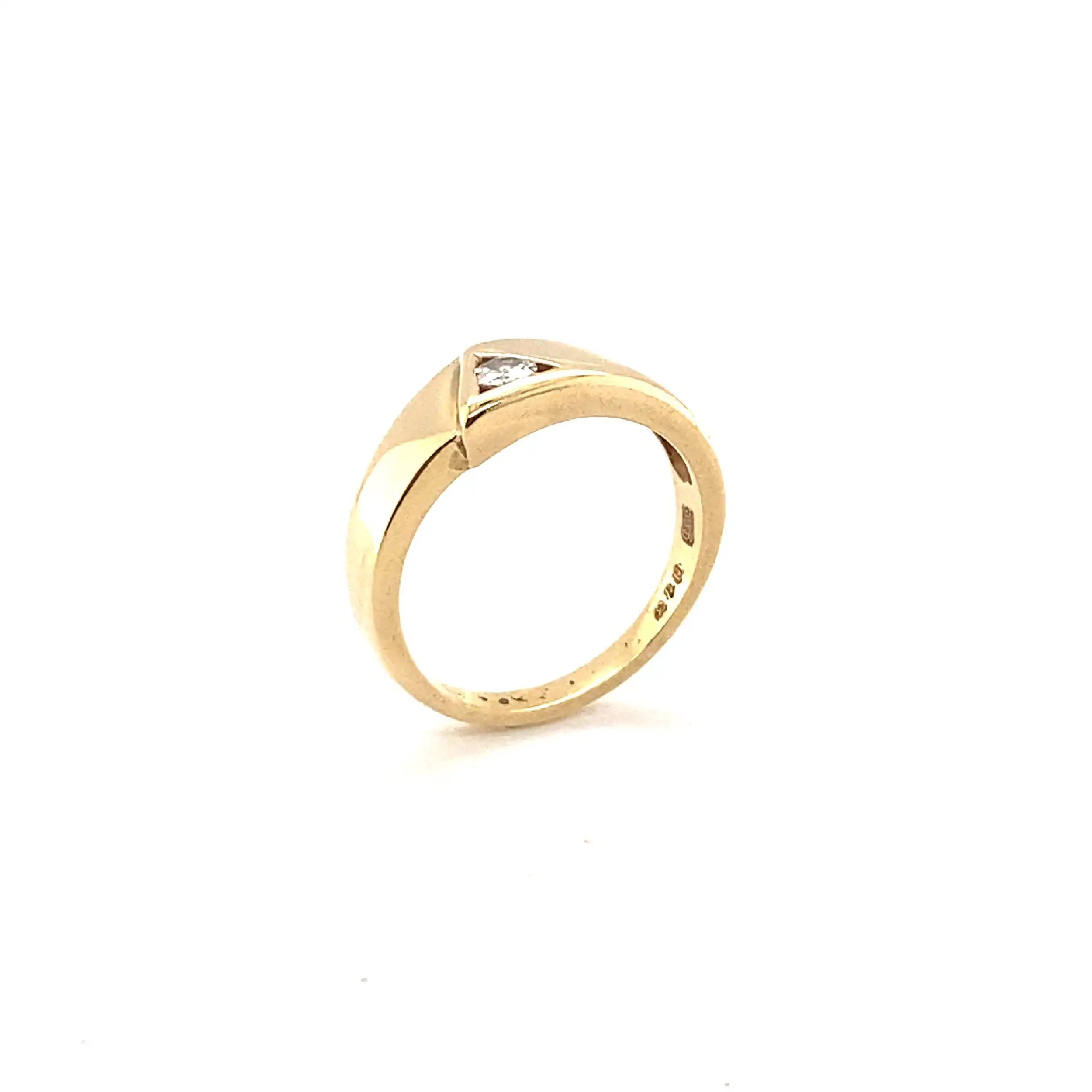 Ring Gelbgold mit Brillant Ring Gelbgold mit Brillant