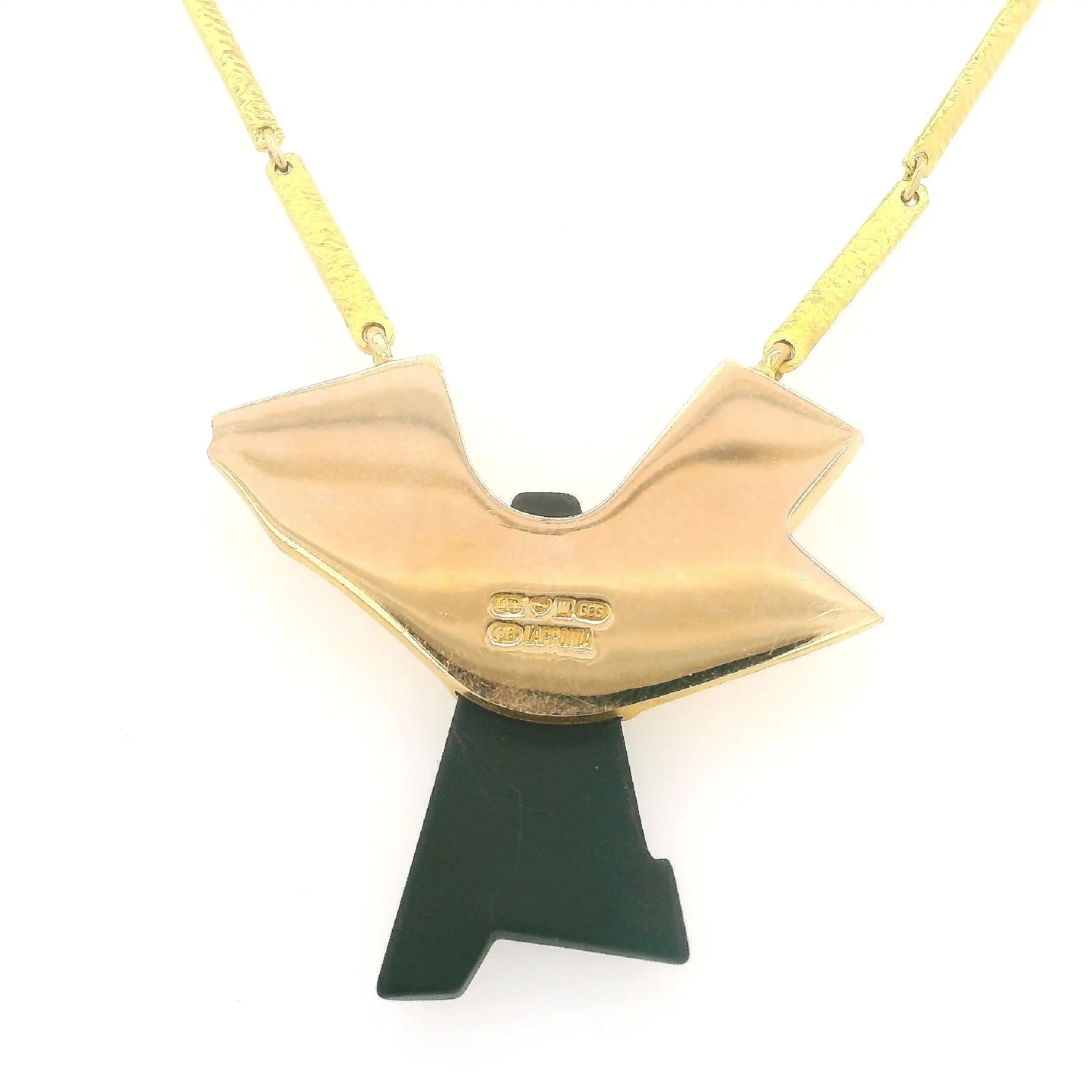 Collier Gelbgold Lapponia mit Onyx