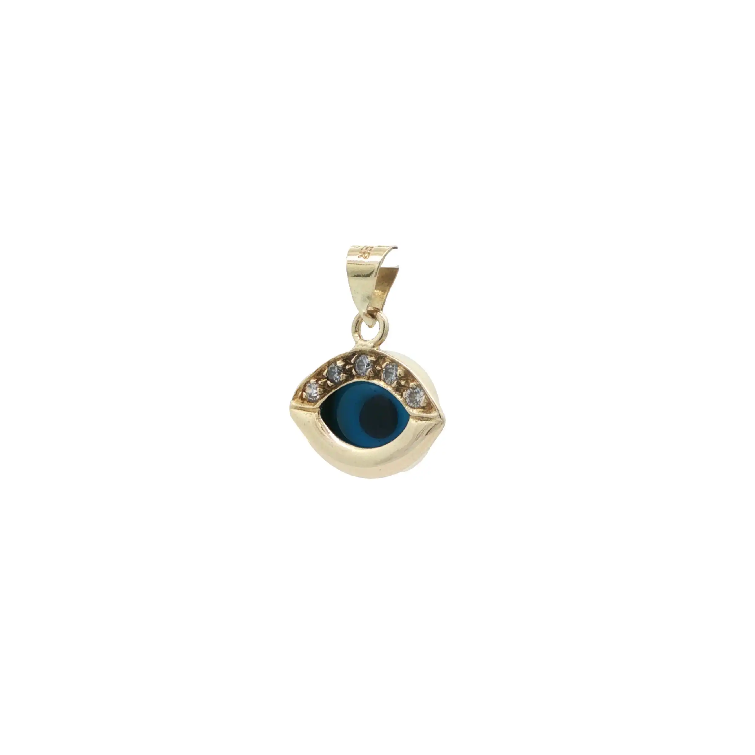 Anhänger Gelbgold Auge mit Zirkonia