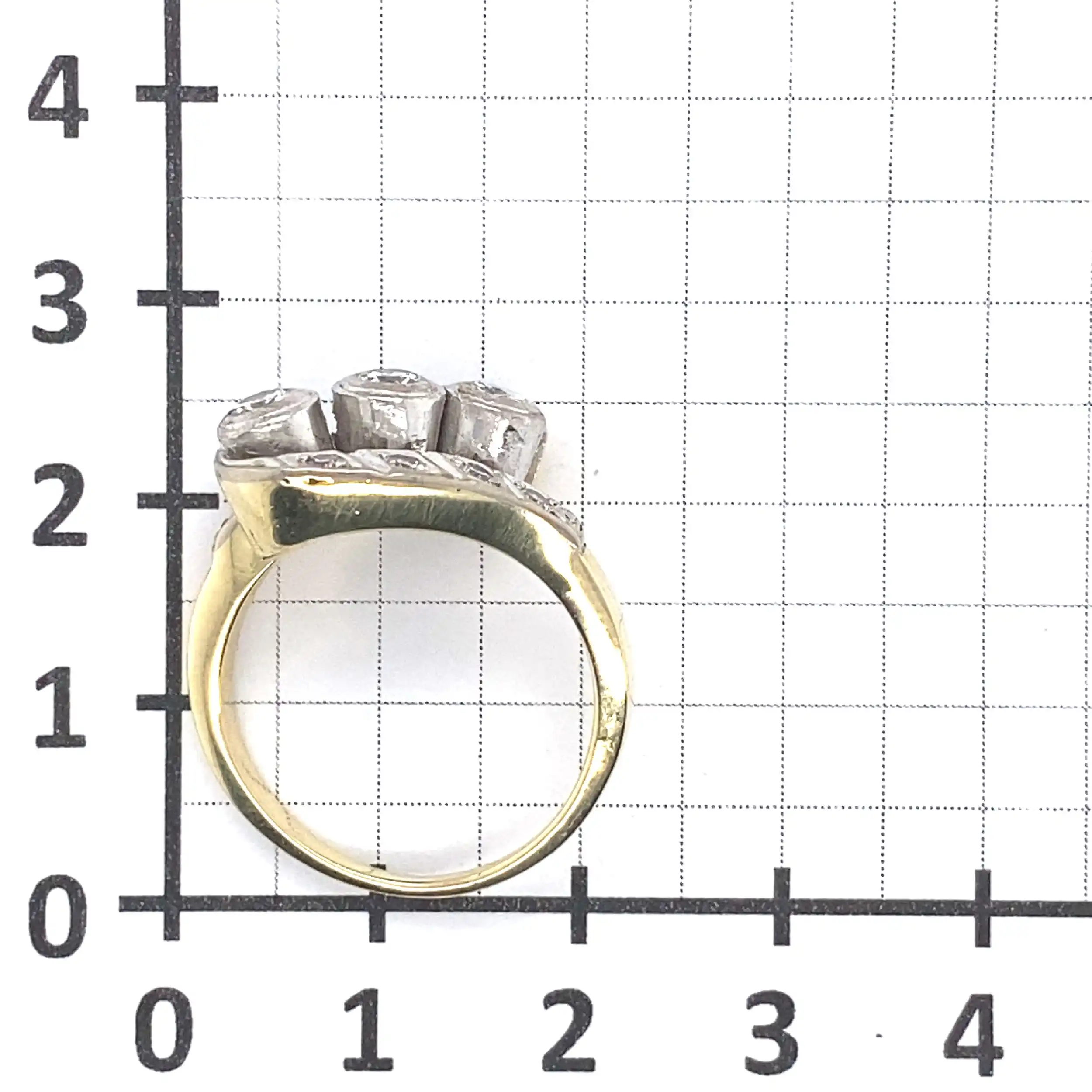 Ring bicolor Artdeco mit Brillanten Ring bicolor Artdeco mit Brillanten
