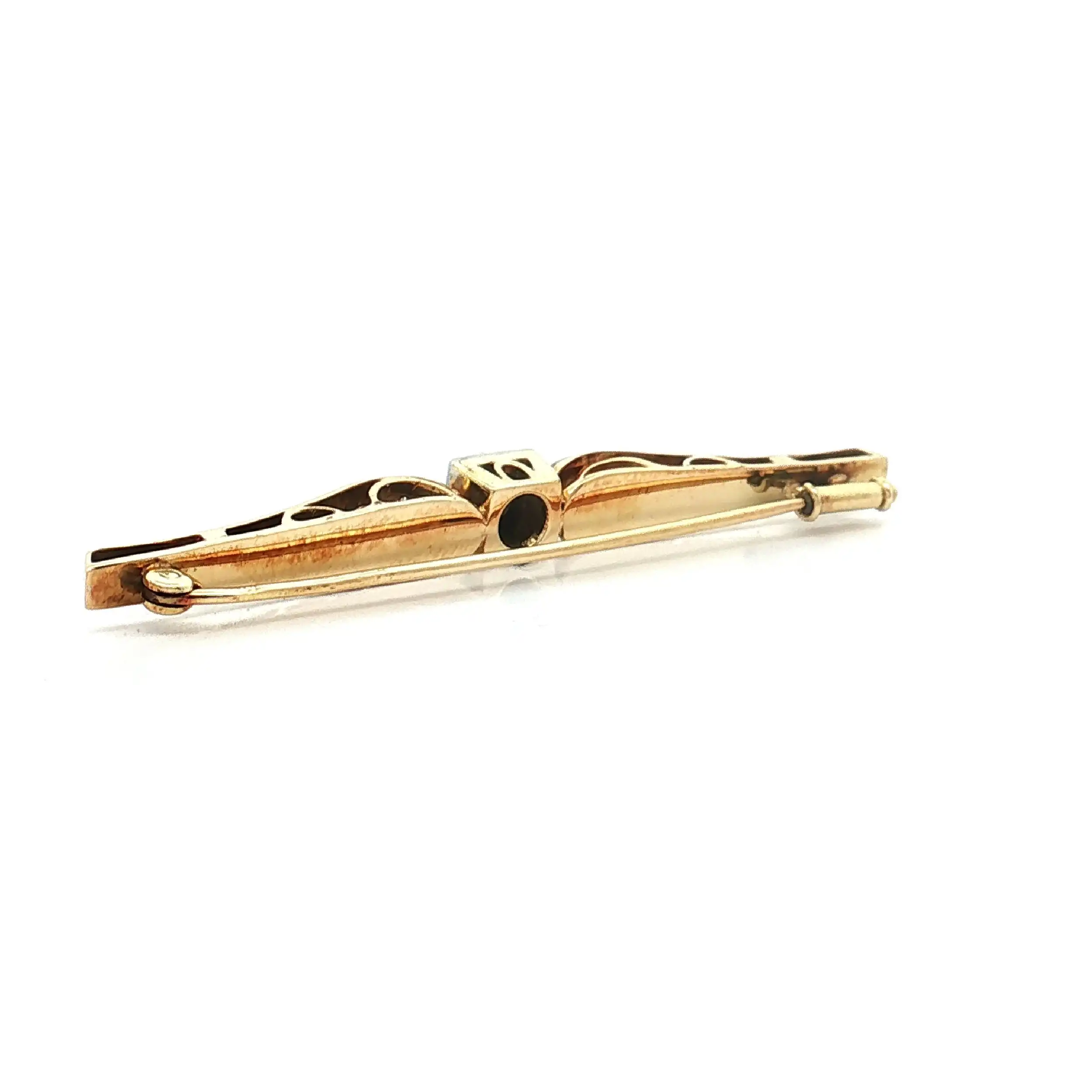 Nadel Bicolor mit Brillanten Nadel Bicolor mit Brillanten