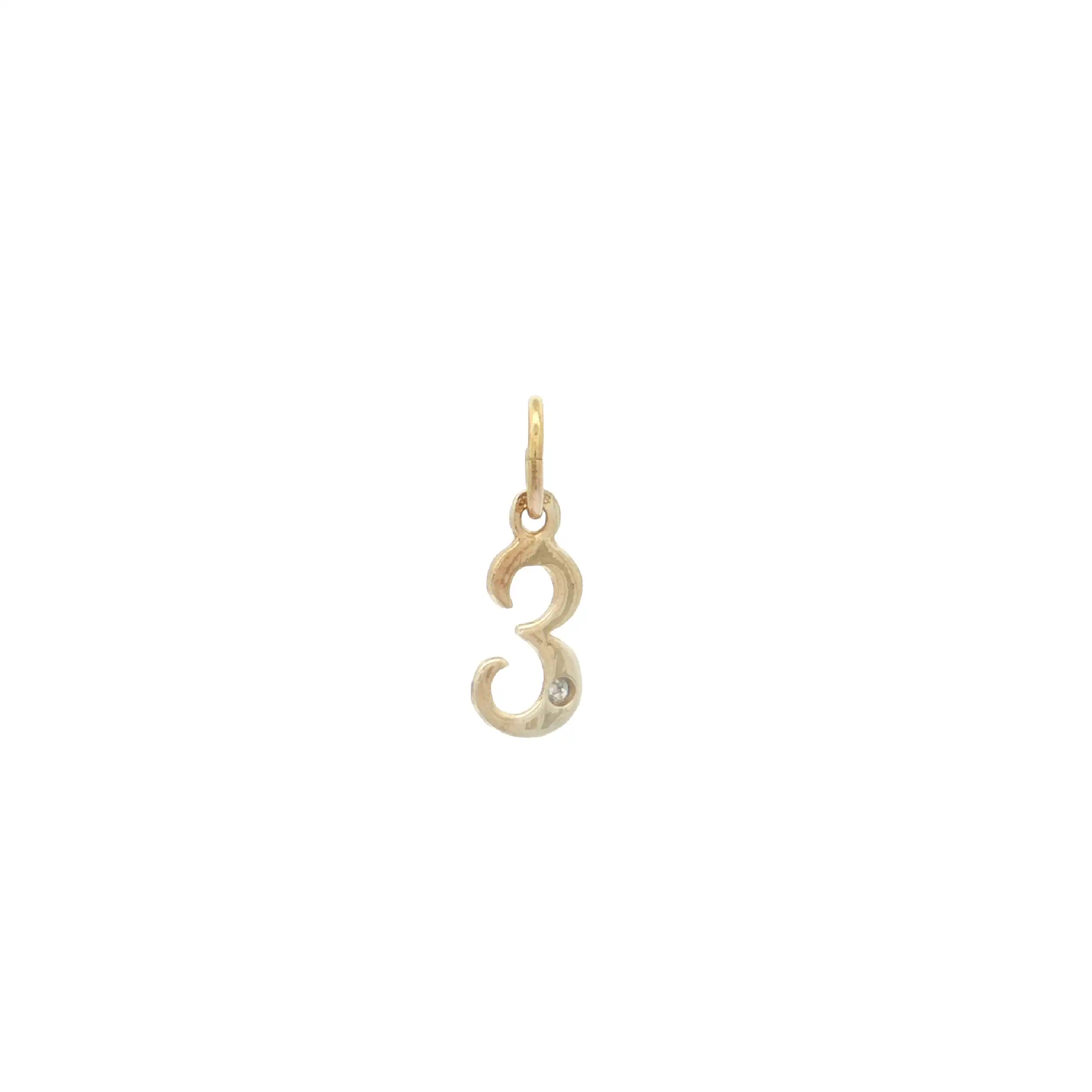 Anhänger Bicolor "E" mit Diamant Anhänger Bicolor "E" mit Diamant