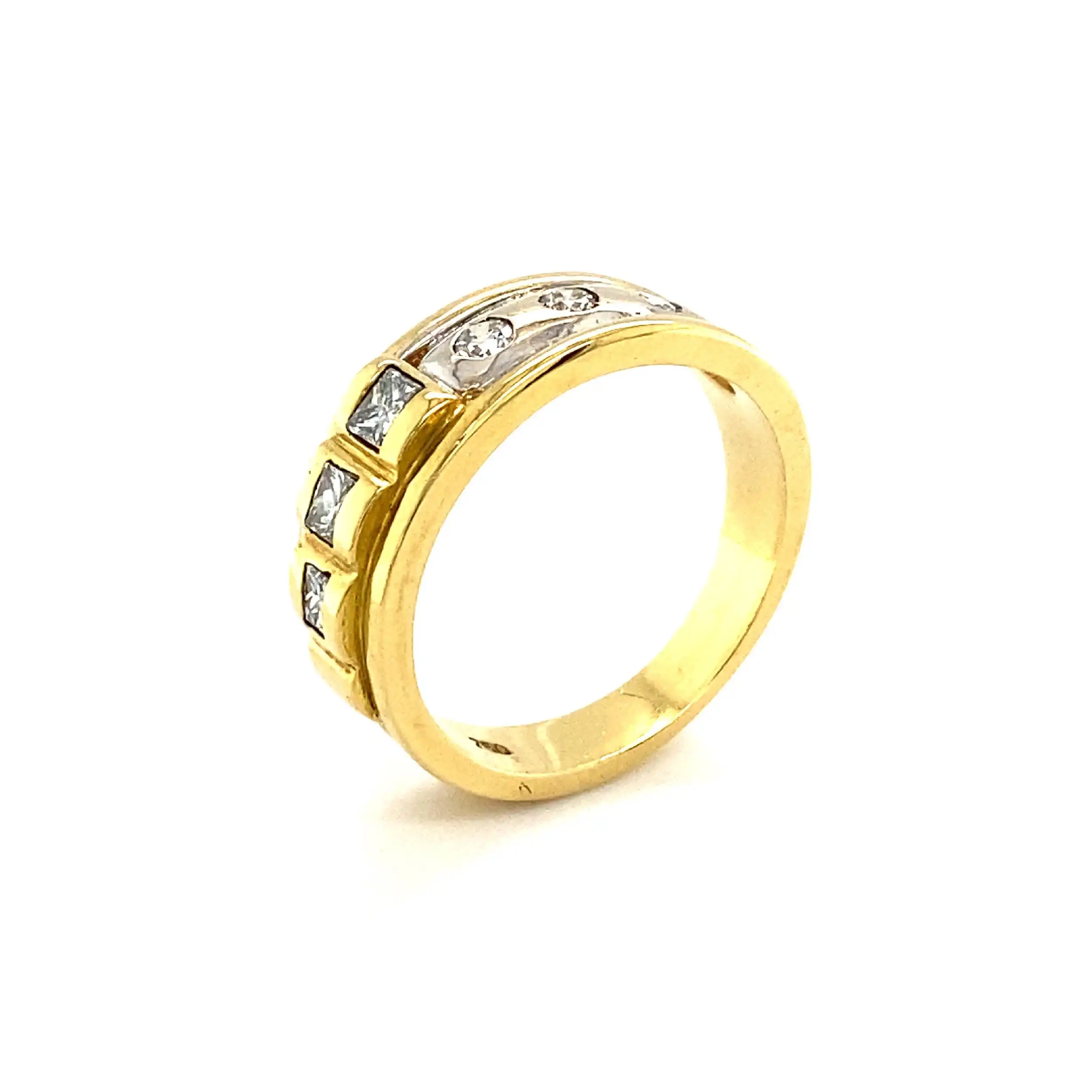 Ring Bicolor mit Brillanten