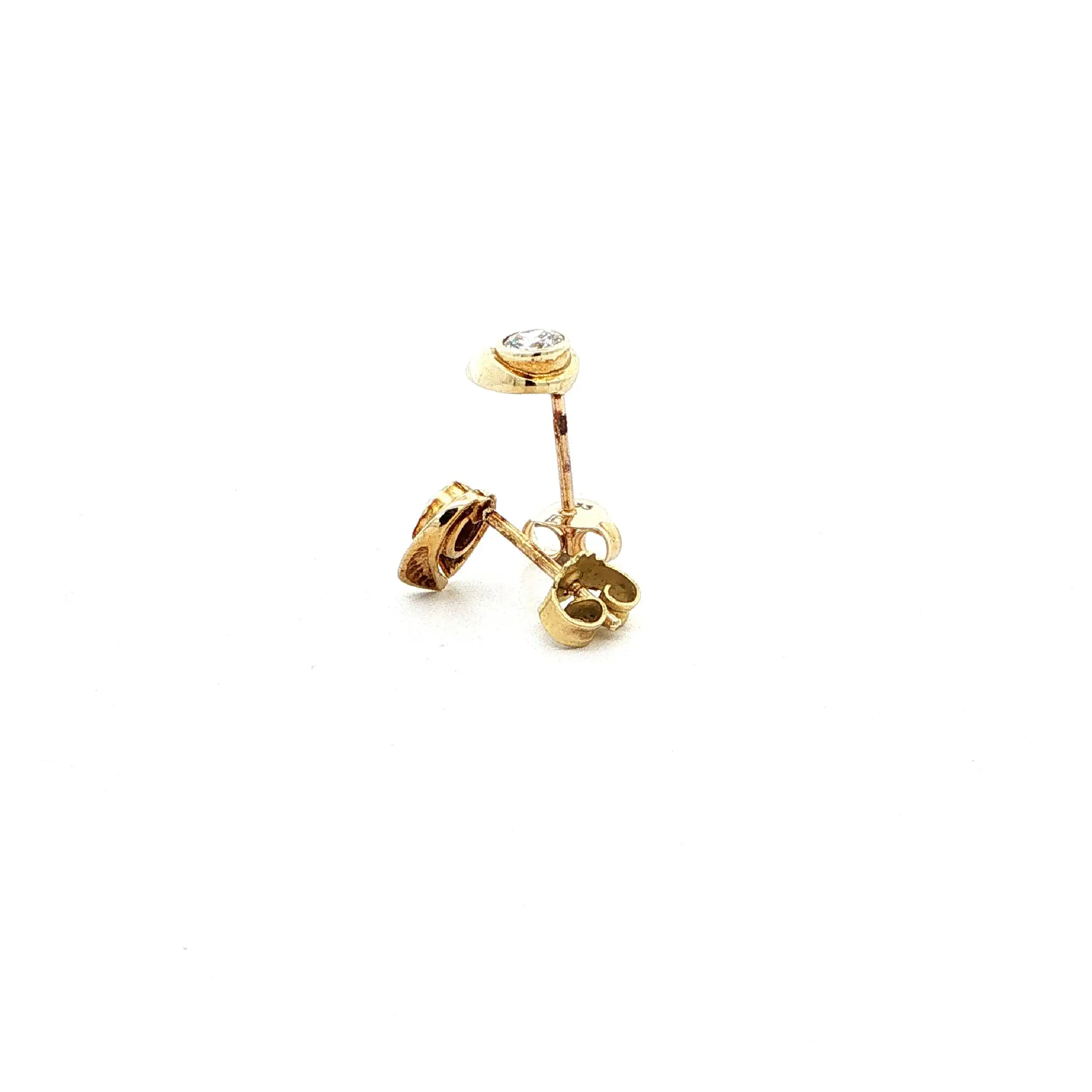 Ohrstecker Gelbgold mit Zirkonia Ohrstecker Gelbgold mit Zirkonia