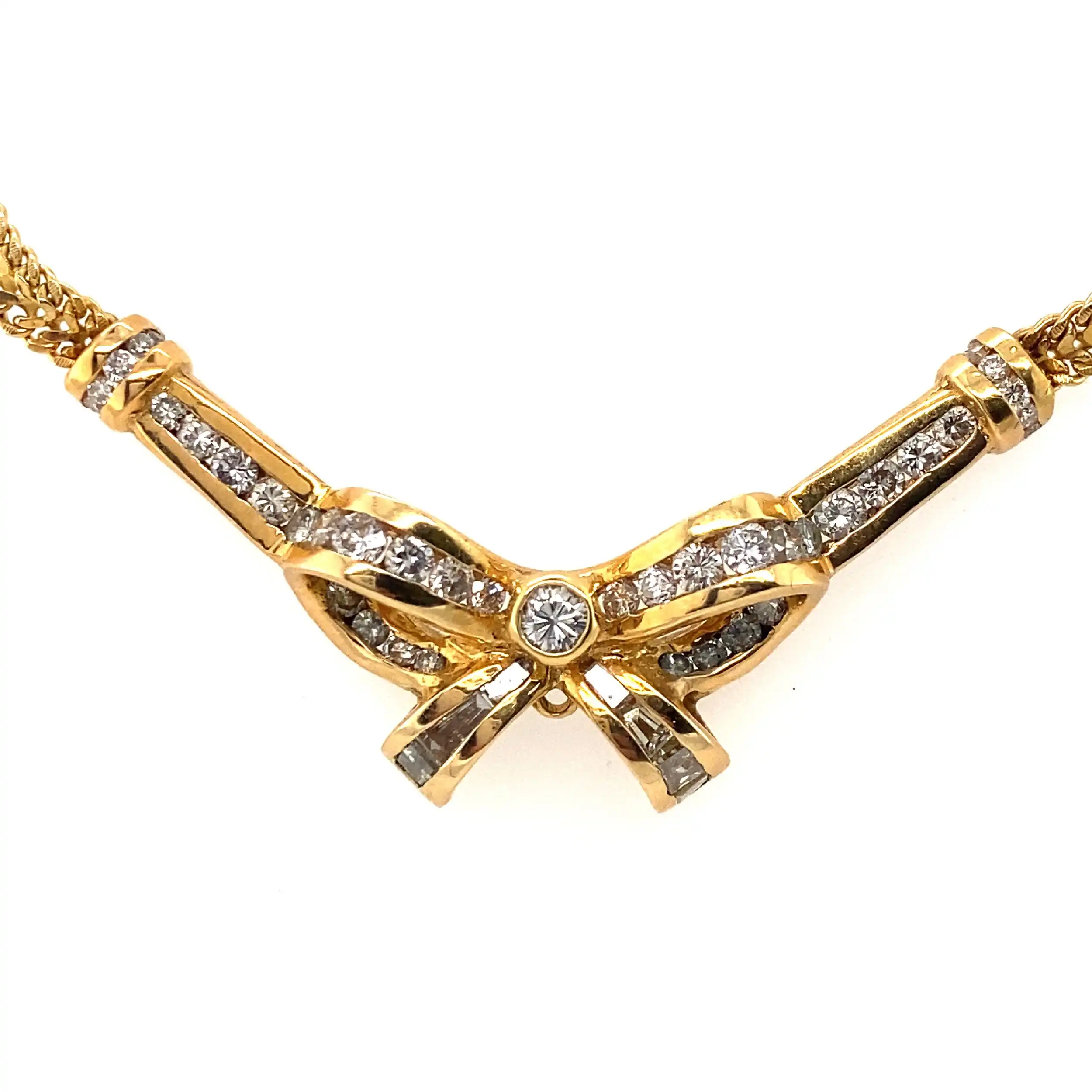 Collier Gelbgold mit Brillanten Collier Gelbgold mit Brillanten