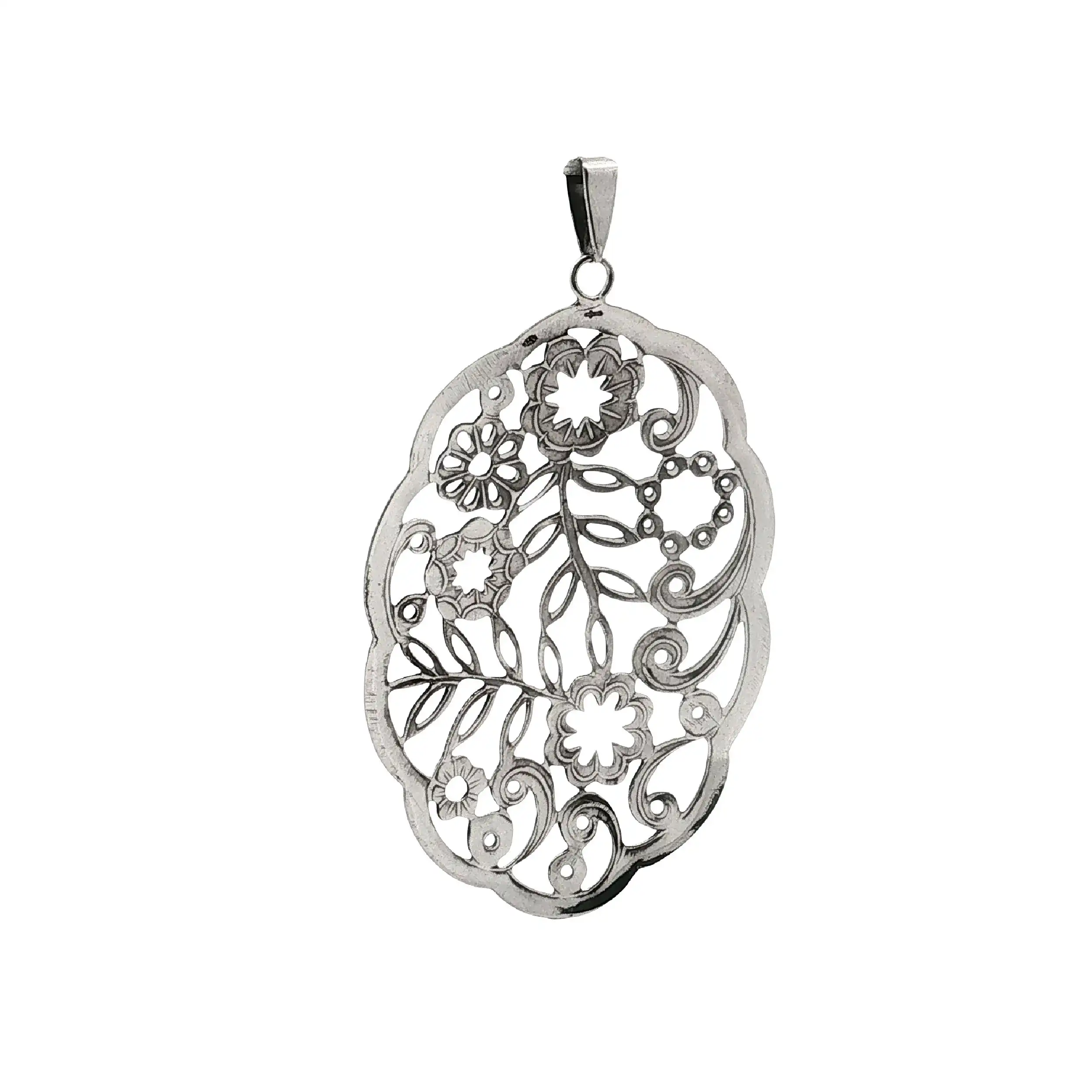 Anhänger Silber Blumen